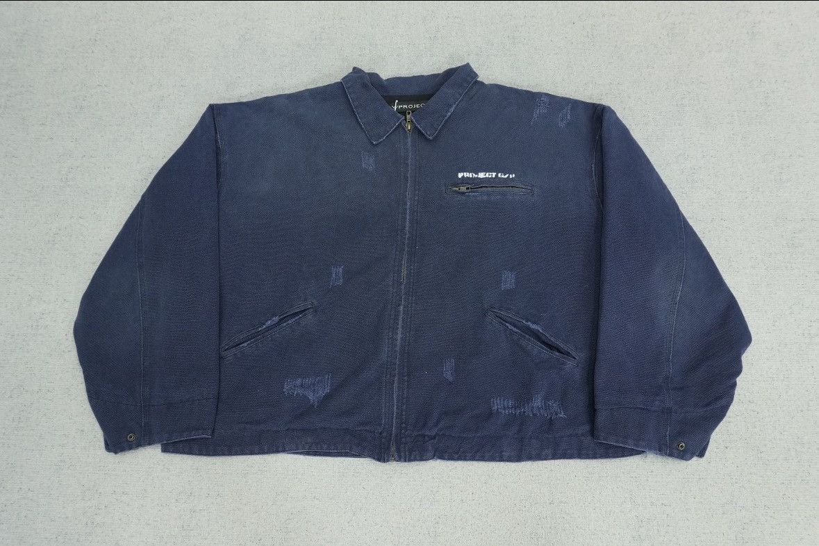 Mastermind Japan × PROJECT G/R DISTRESSED CANVAS WORK JACKET