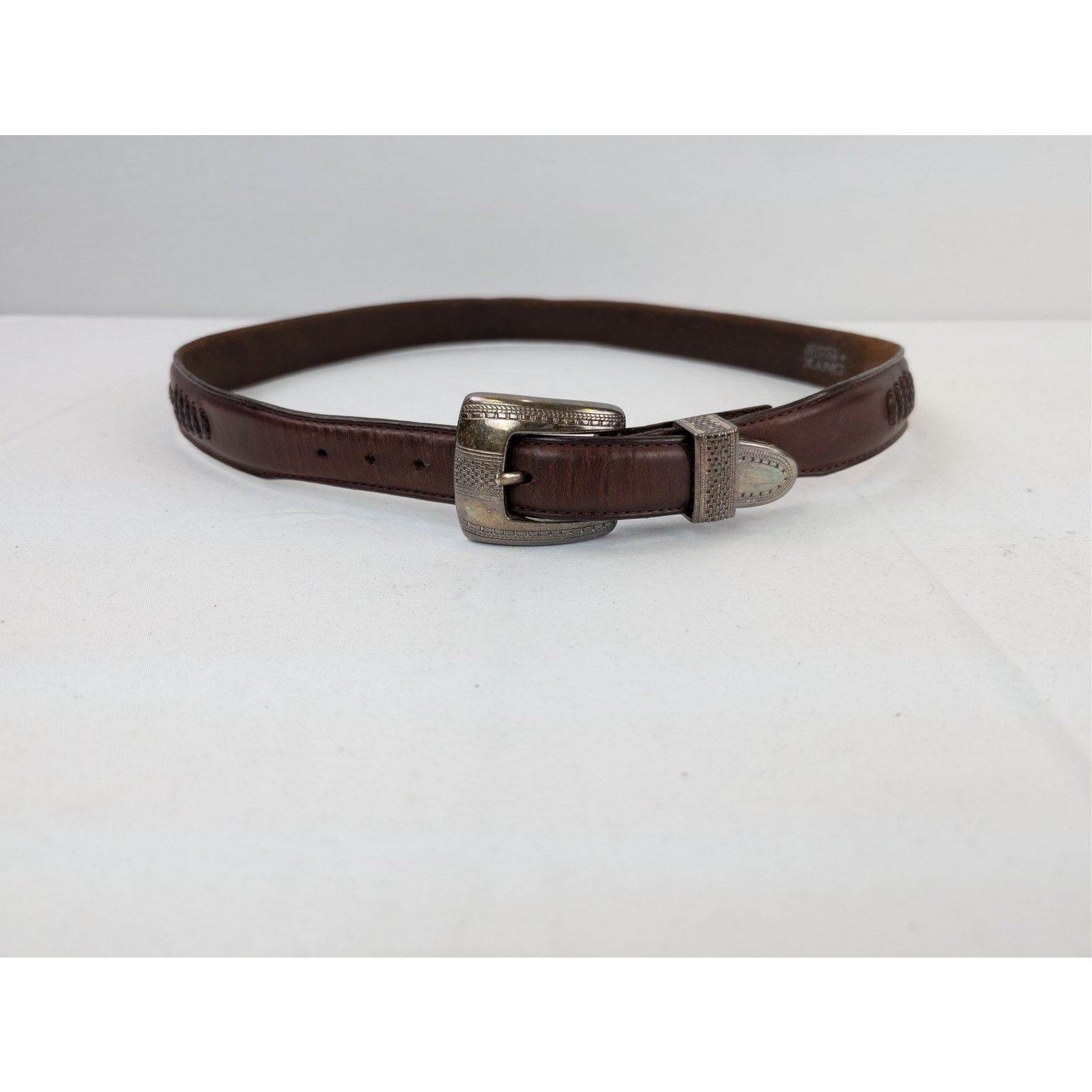 o1rshd1 CC20 Size: 34/ Brighton Salina Taper Belt Dark Brown