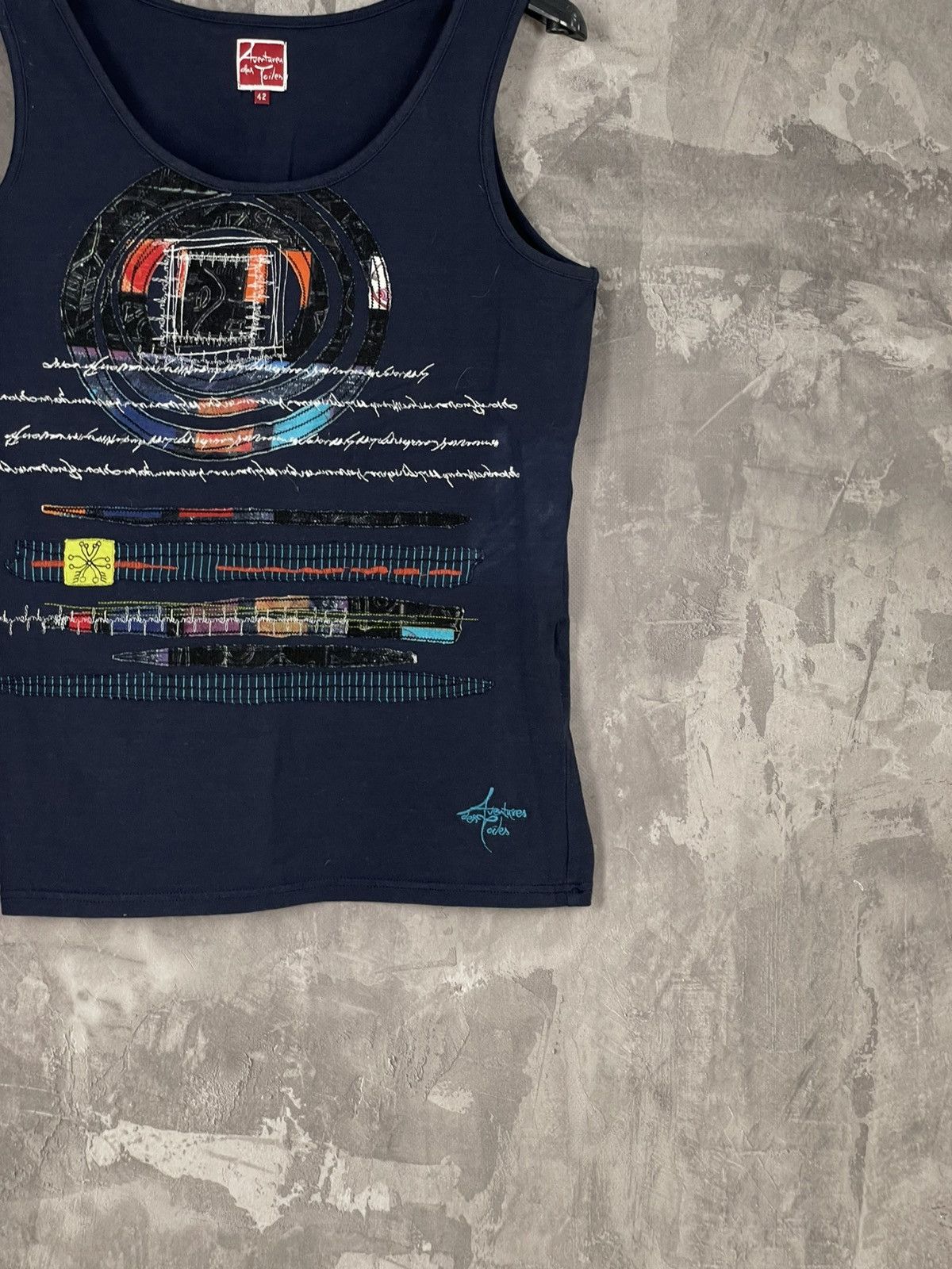 Japanese Brand Avantures Des Toiles Y2K Rare Big Print Logo Tank Top Size M / US 6-8 / IT 42-44 - 6 Thumbnail