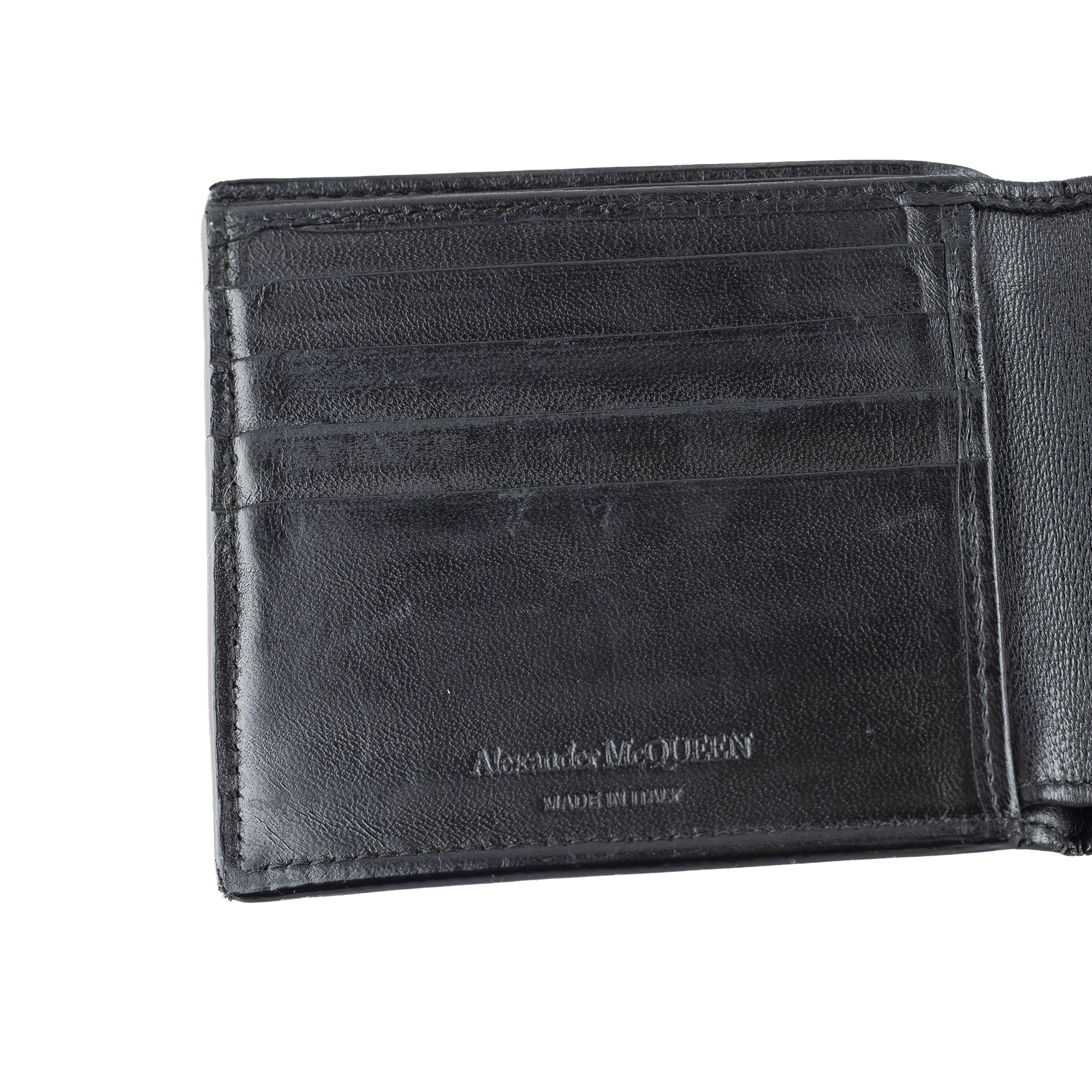 Alexander McQueen Alexander McQueen 2021 Biker Black Skull Wallet Size ONE SIZE - 4 Thumbnail