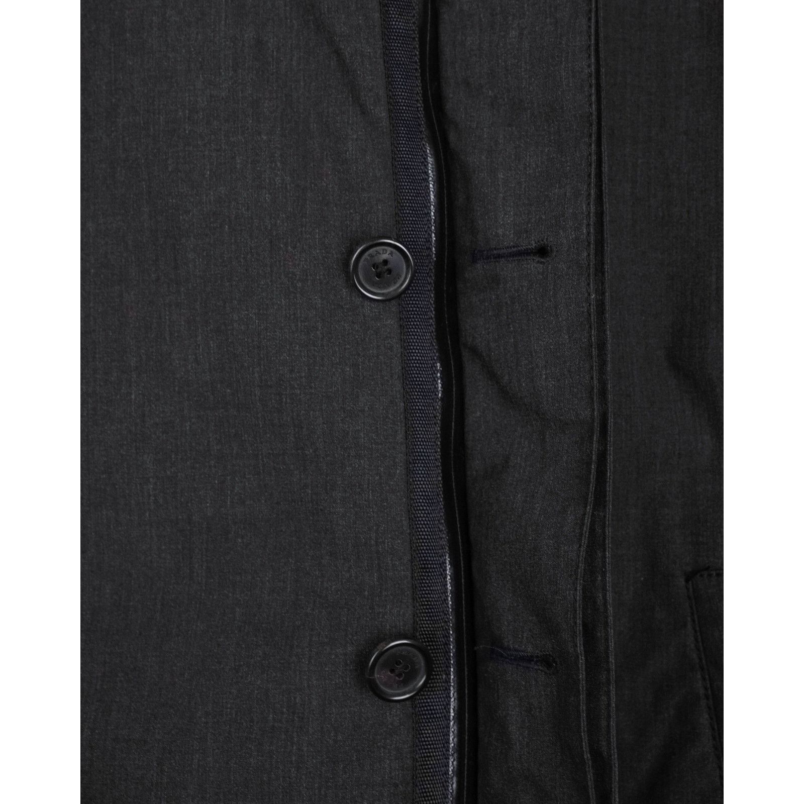 Prada Prada linea rossa gray kevlar blend logo tab coat jacket Size US XL / EU 56 / 4 - 7 Thumbnail