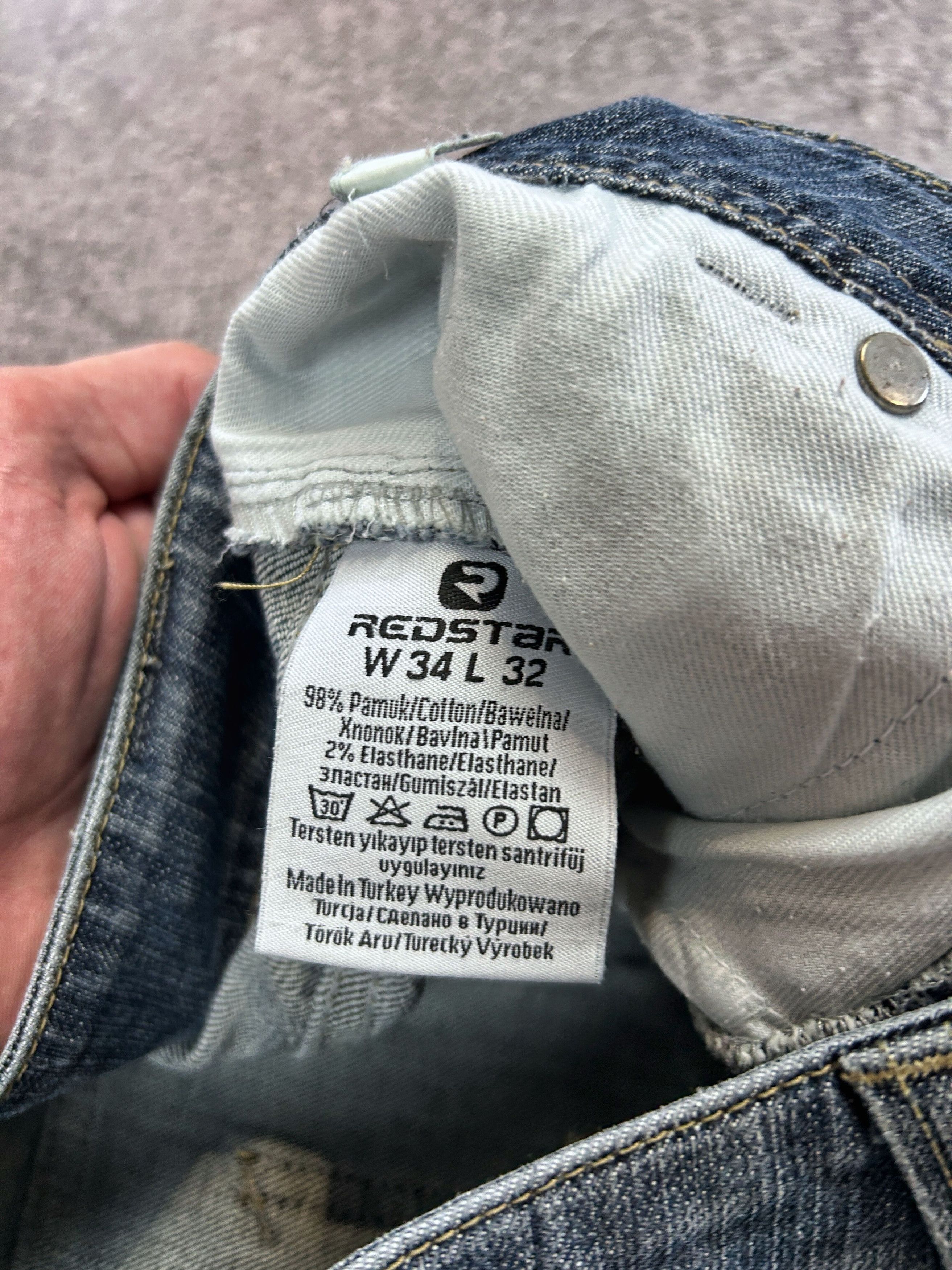 Vintage SO SICK 🥶 BALENCIAGA JNCO STYLE RAP BAGGY JEANS 90s Size US 30 / EU 46 - 9 Thumbnail