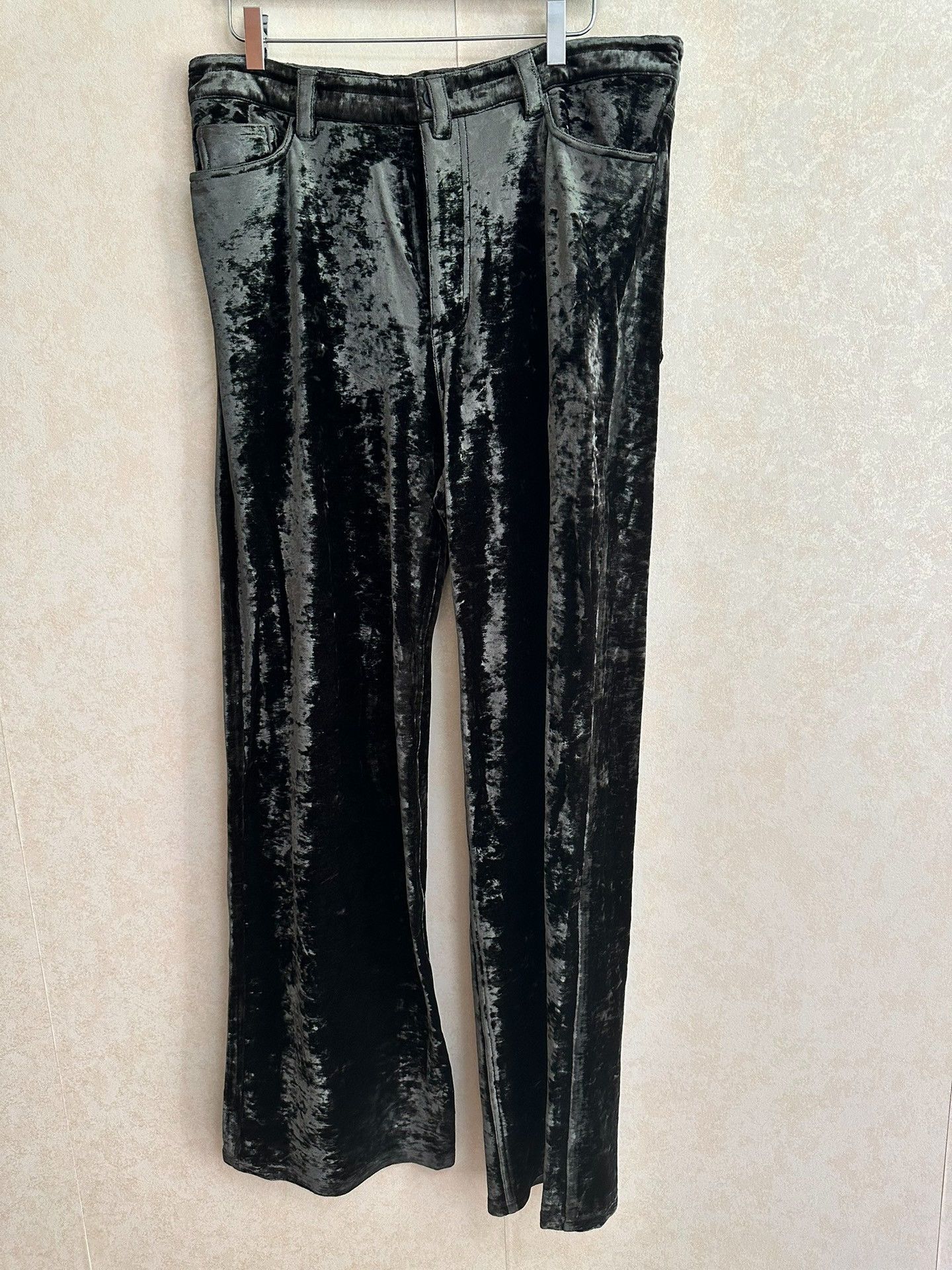 Balenciaga Balenciaga Runway Green Velvet Pants Size 26" / US 2 / IT 38 - 1 Thumbnail