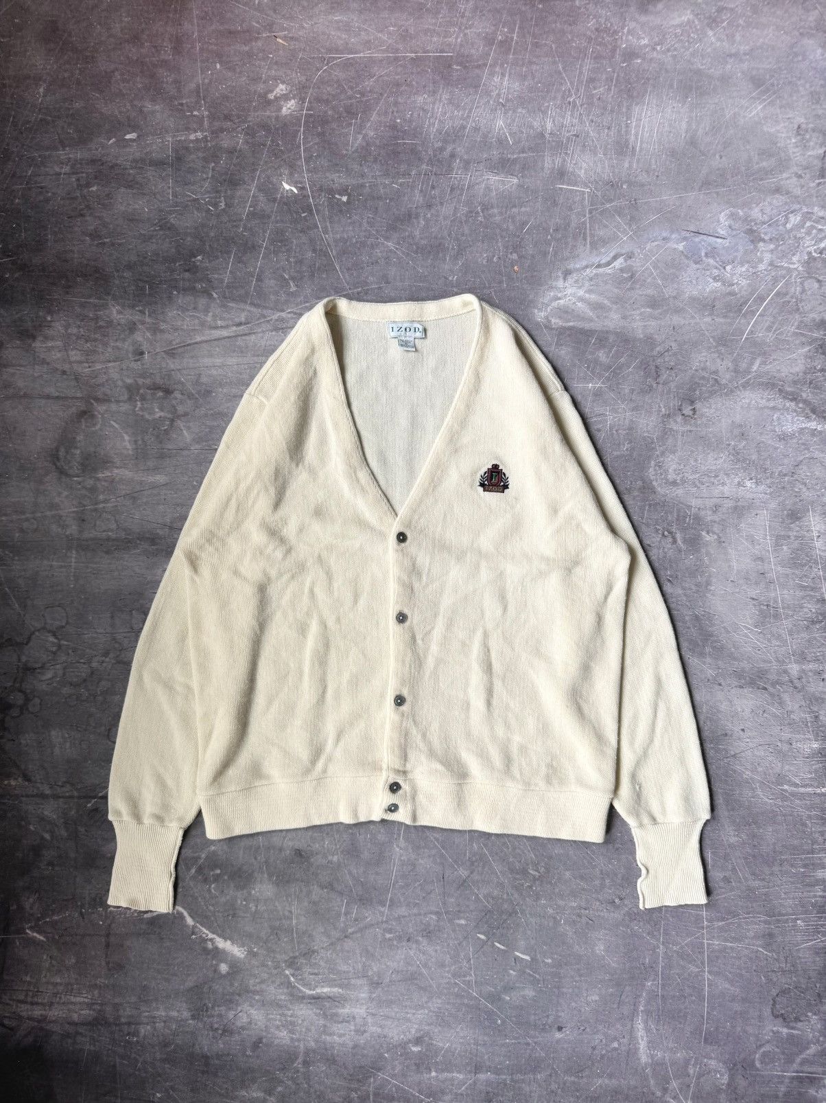 Izod Vintage 90s Izod Cardigan Sweater (XL) Size US XL / EU 56 / 4 - 1 Thumbnail