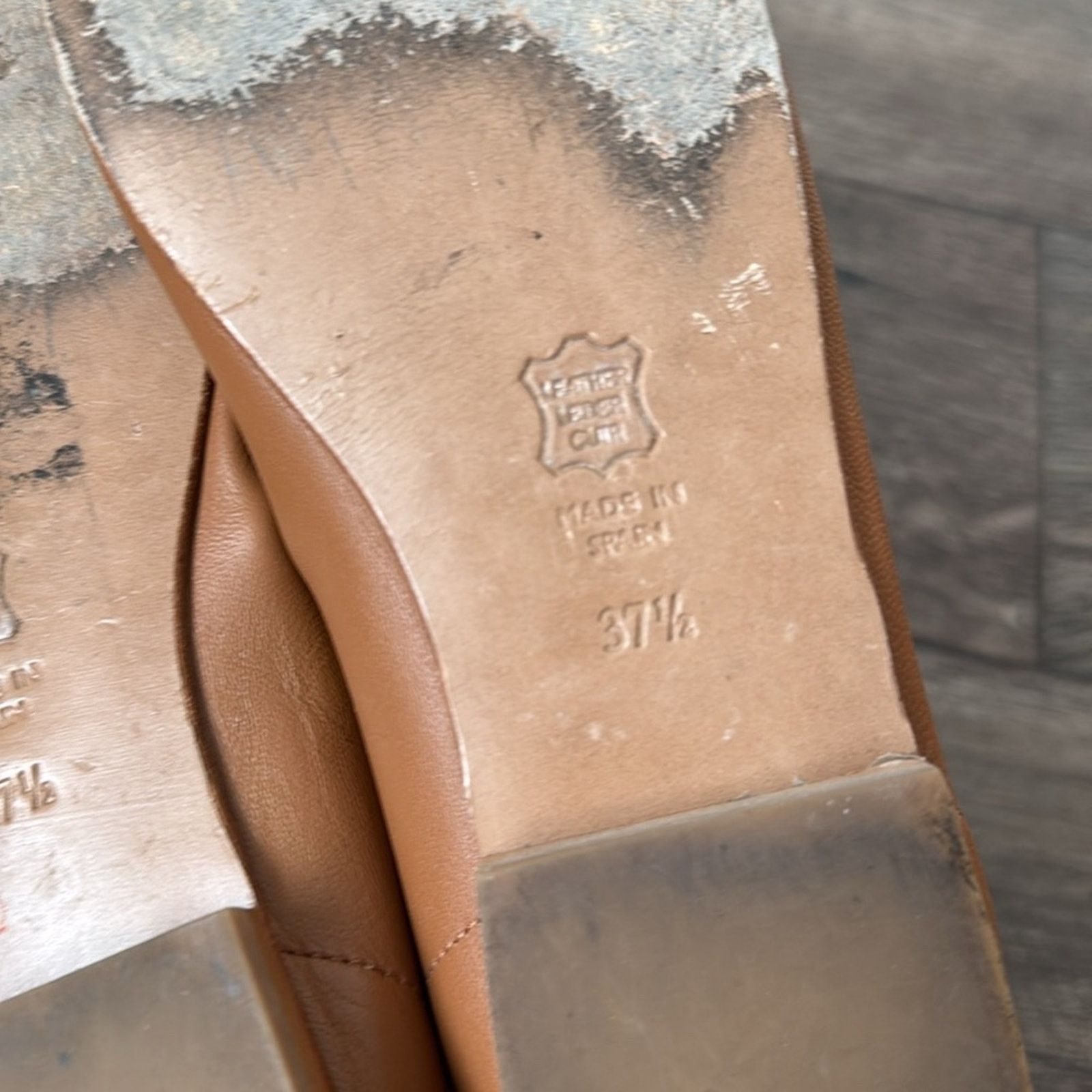 Caron Callahan Caron Callahan 37.5 Leather Mary Jane Shoes in Cognac Brown Size US 7 / IT 37 - 10 Thumbnail