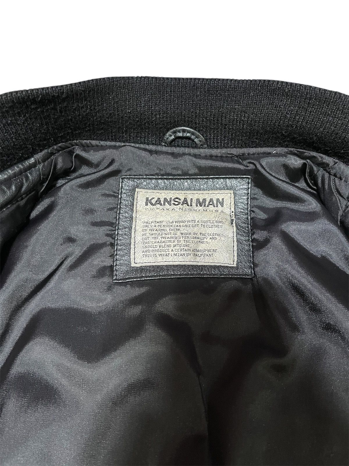 Kansai Yamamoto Kansai Man Leather Bomber Size US M / EU 48-50 / 2 - 3 Thumbnail