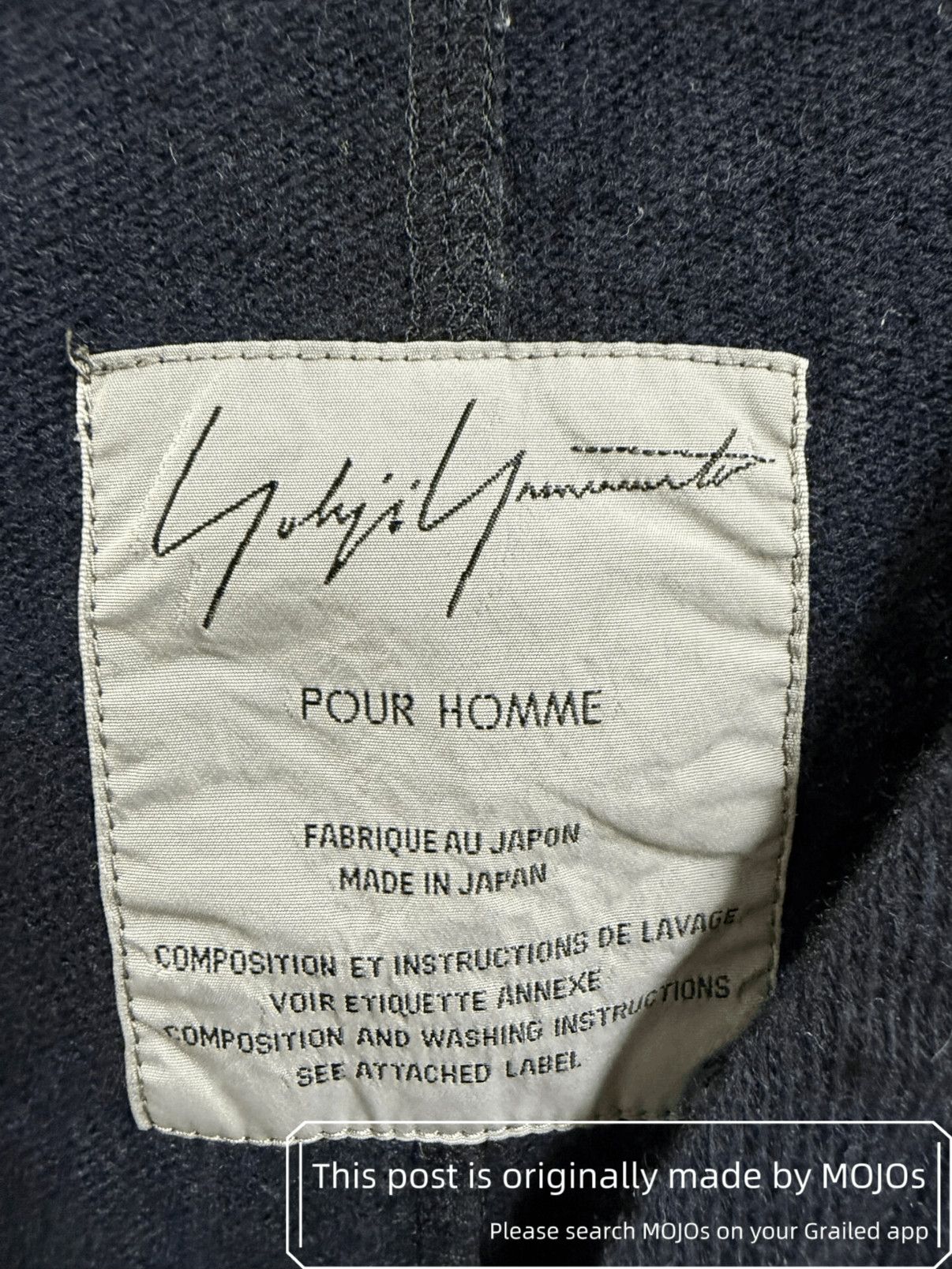 Yohji Yamamoto Sz 2 Yohji Yamamoto Pour Homme Knitwear Cardigan Pockets Size US M / EU 48-50 / 2 - 3 Thumbnail