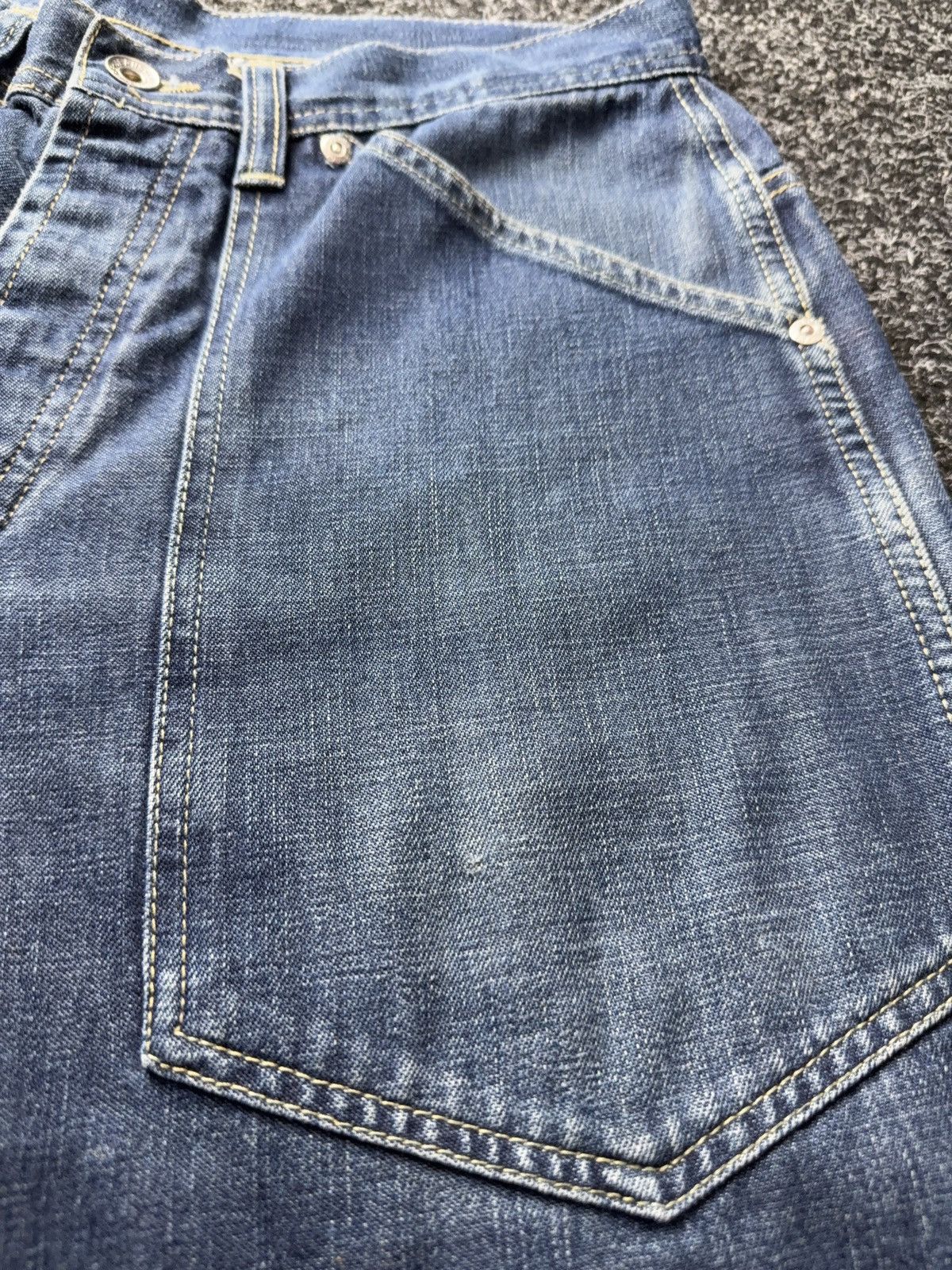 Japanese Brand Y2K 00s Pepe Jeans SK8 Straight Denim Blue 90s Vintage Style Size US 32 / EU 48 - 9 Thumbnail