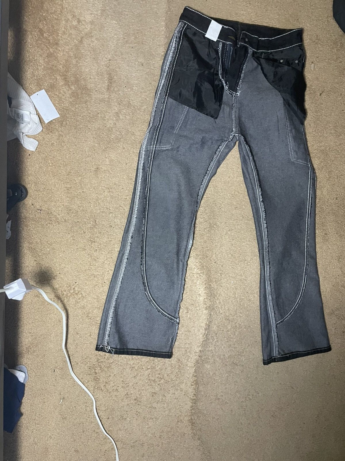 Other Black slightly flared jeans Size 39" - 7 Thumbnail