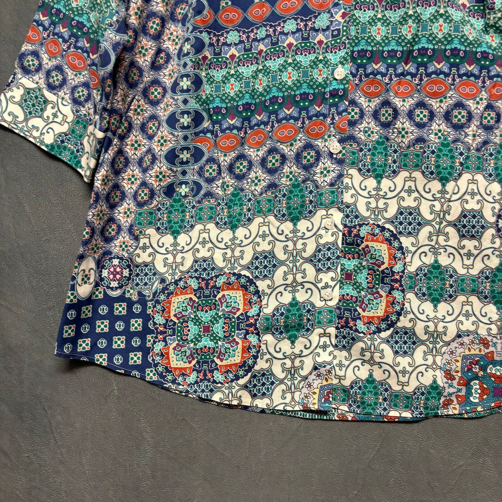 Chicos Chico Button Down Blouse Hippie Boho No Iron Size 2 US 12/14 Size XL / US 12-14 / IT 48-50 - 2 Thumbnail