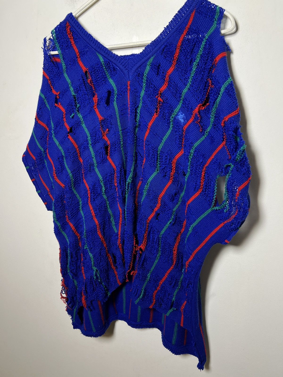 Burberry burberry y2k hand deconstructed trashed sweater vintage 1/1 Size US L / EU 52-54 / 3 - 5 Thumbnail