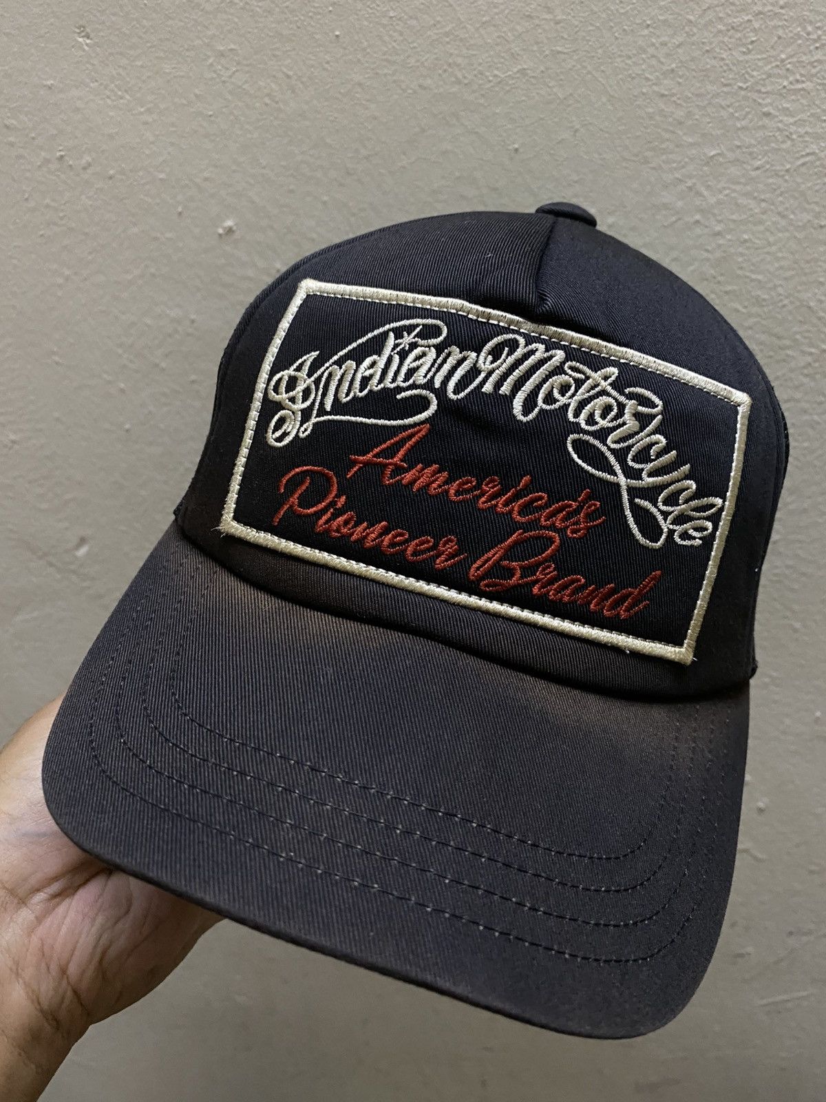 vintage Indian motorcycles trucker hat