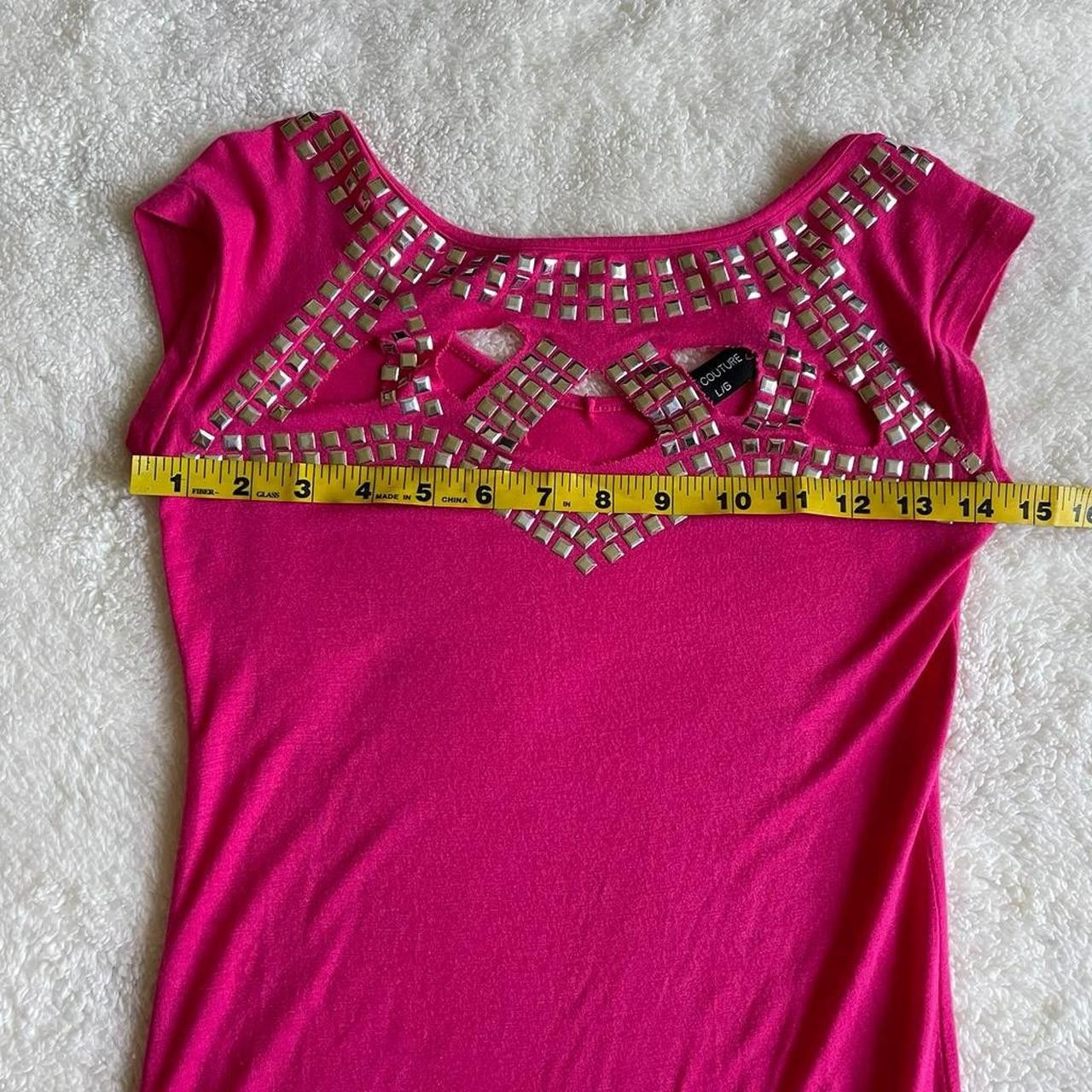 Other 2000s Candy Couture hot pink studded top Size L / US 10 / IT 46 - 5 Thumbnail