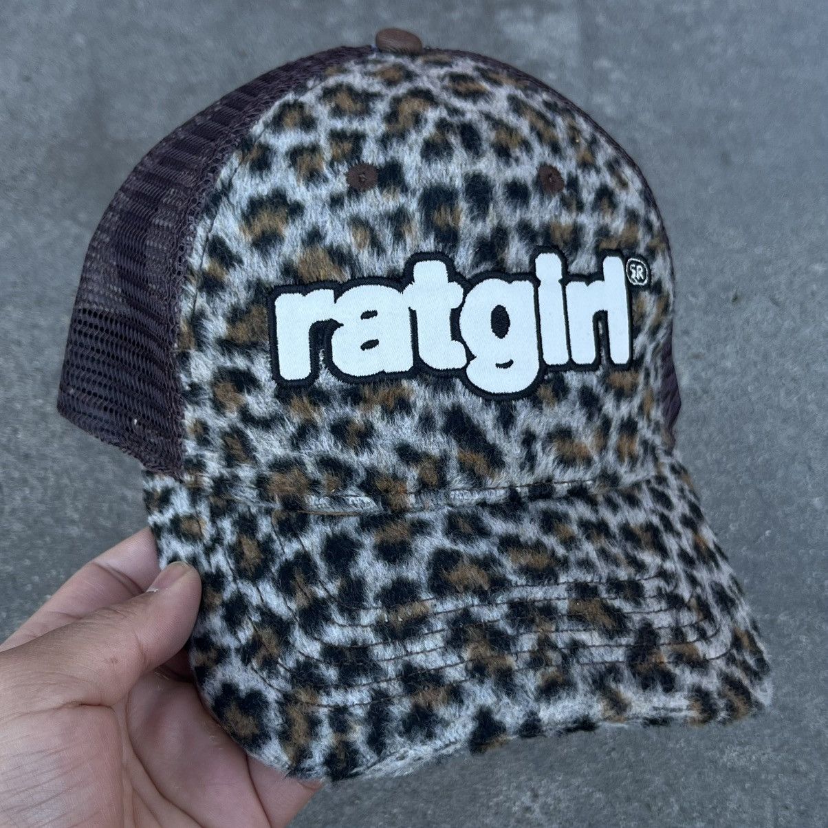 Stray Rats 2025’ Stray Rats Ratgirl Leopard Trucker Hat Size ONE SIZE - 7 Thumbnail