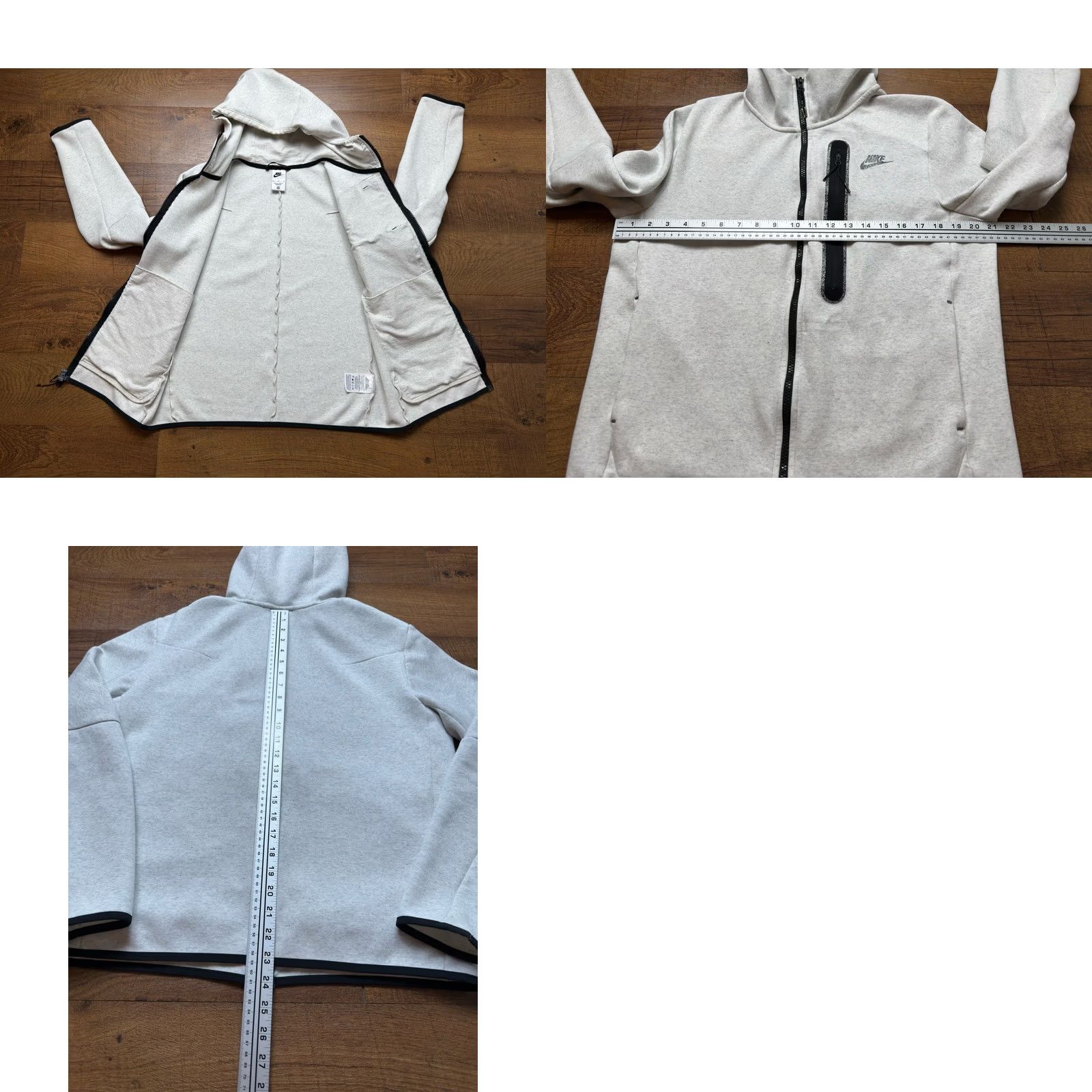 Nike Nike Tech Revival Fleece Full-Zip Grey DD4688-100 Hoodie Mens Size Medium - Vintage Condition - Good Quality - Sportswear - Sale Size US M / EU 48-50 / 2 - 8 Thumbnail