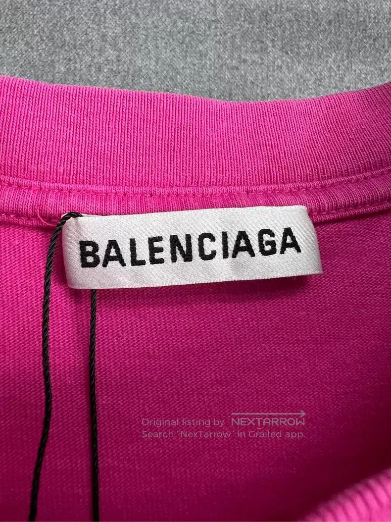 Balenciaga Balenciaga Pink food agency short sleeve T-shirt Size US XS / EU 42 / 0 - 3 Thumbnail