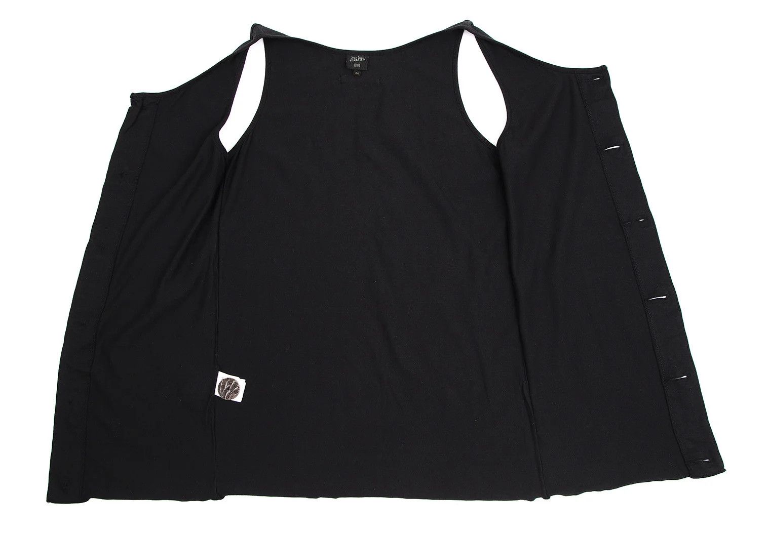 Jean Paul Gaultier Side Out Seam Design Vest in Black Size 48 Size US M / EU 48-50 / 2 - 7 Thumbnail