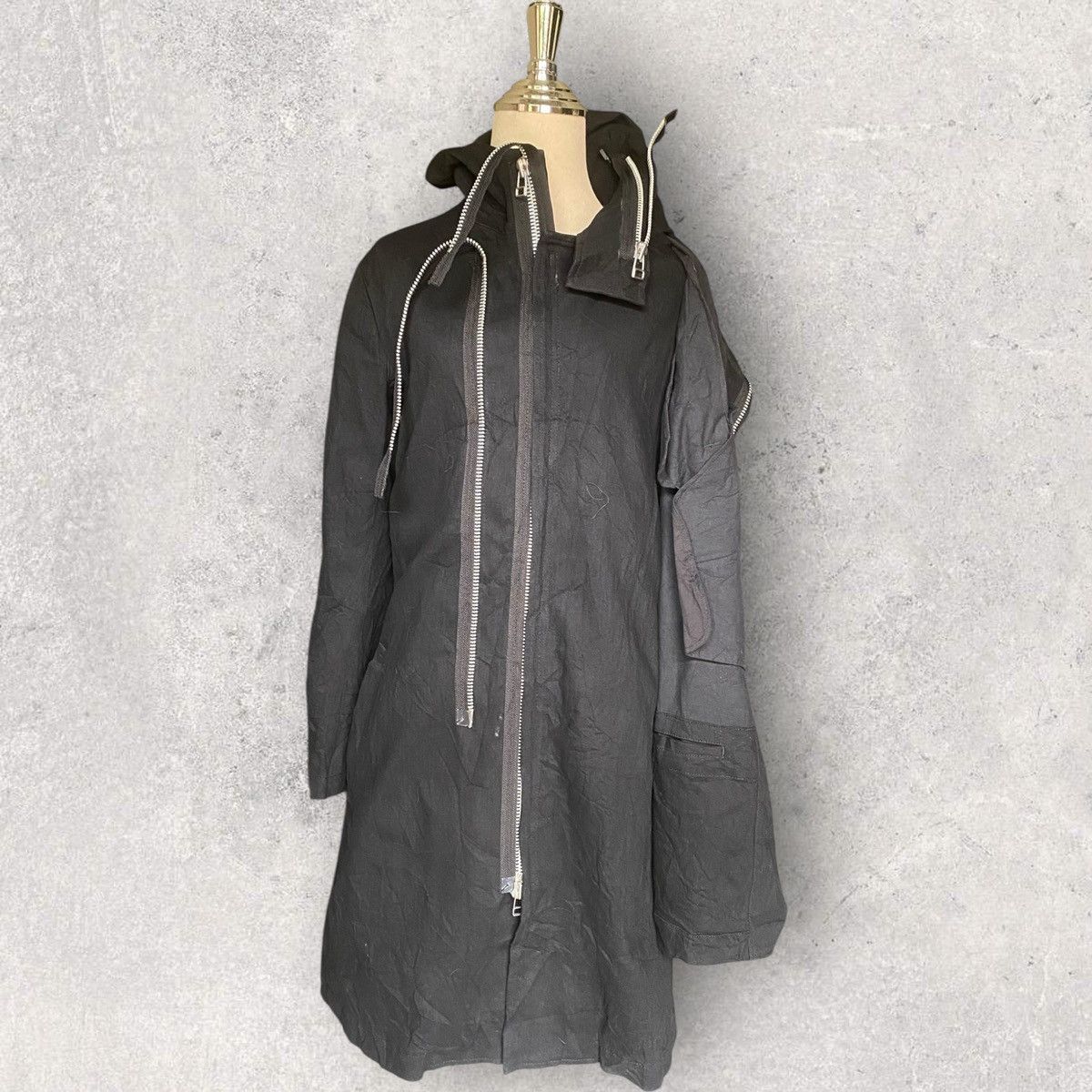 Yohji Yamamoto Fall20-21 B Yohji Yamamoto Muti Zip Coat Size S / US 4 / IT 40 - 2 Thumbnail