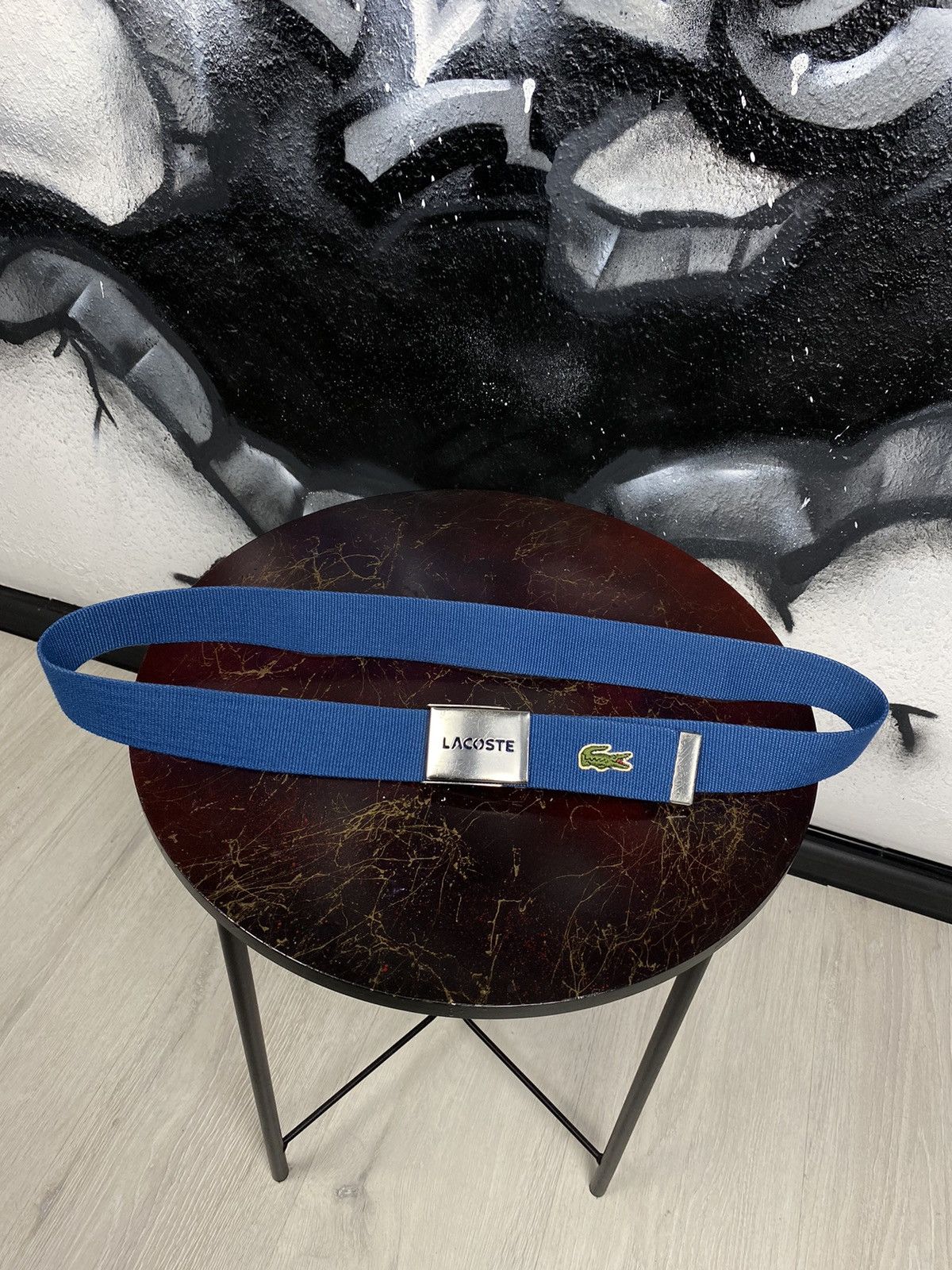 Lacoste Lacoste Y2K Vintage Casual Unisex Basic Blue Belt Size ONE SIZE - 3 Thumbnail