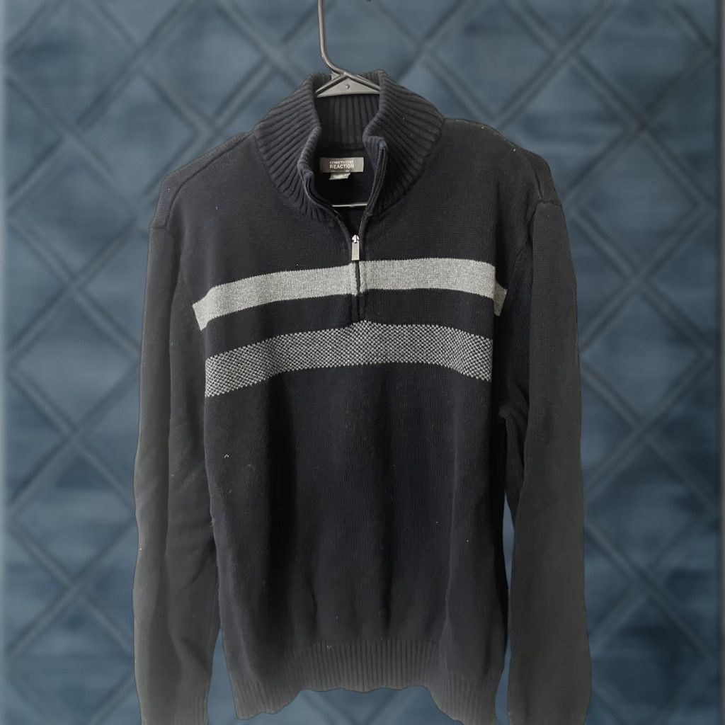 Kenneth Cole Kenneth Cole Performance Sweater Mens XL Black 1/4 Zip Pullover Lightweight Moisture Wicking Size US XL / EU 56 / 4 - 1 Thumbnail