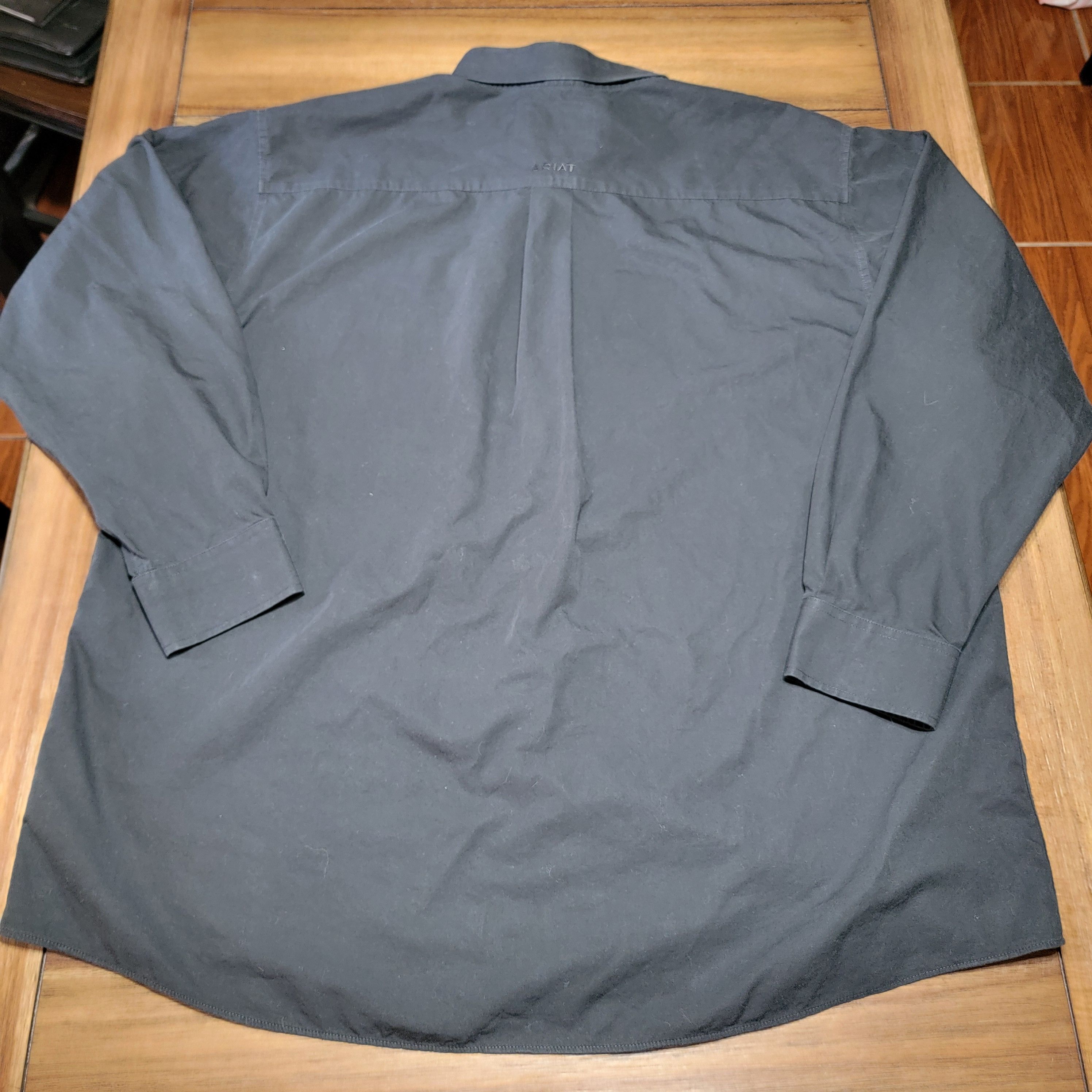 Ariat Ariat LS Full Button Black Shirt Wrinkle-Free - Size XXL Size US XXL / EU 58 / 5 - 3 Thumbnail