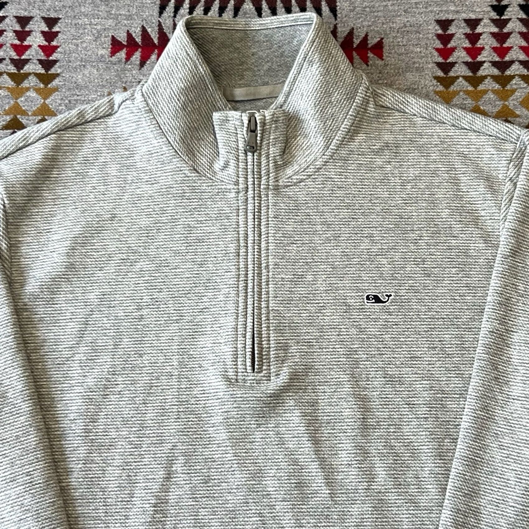 Vineyard Vines Vineyard Vines Performance Pullover 1/4 Zip Mens M Gray Long Sleeve Gym C3 Size US M / EU 48-50 / 2 - 6 Thumbnail