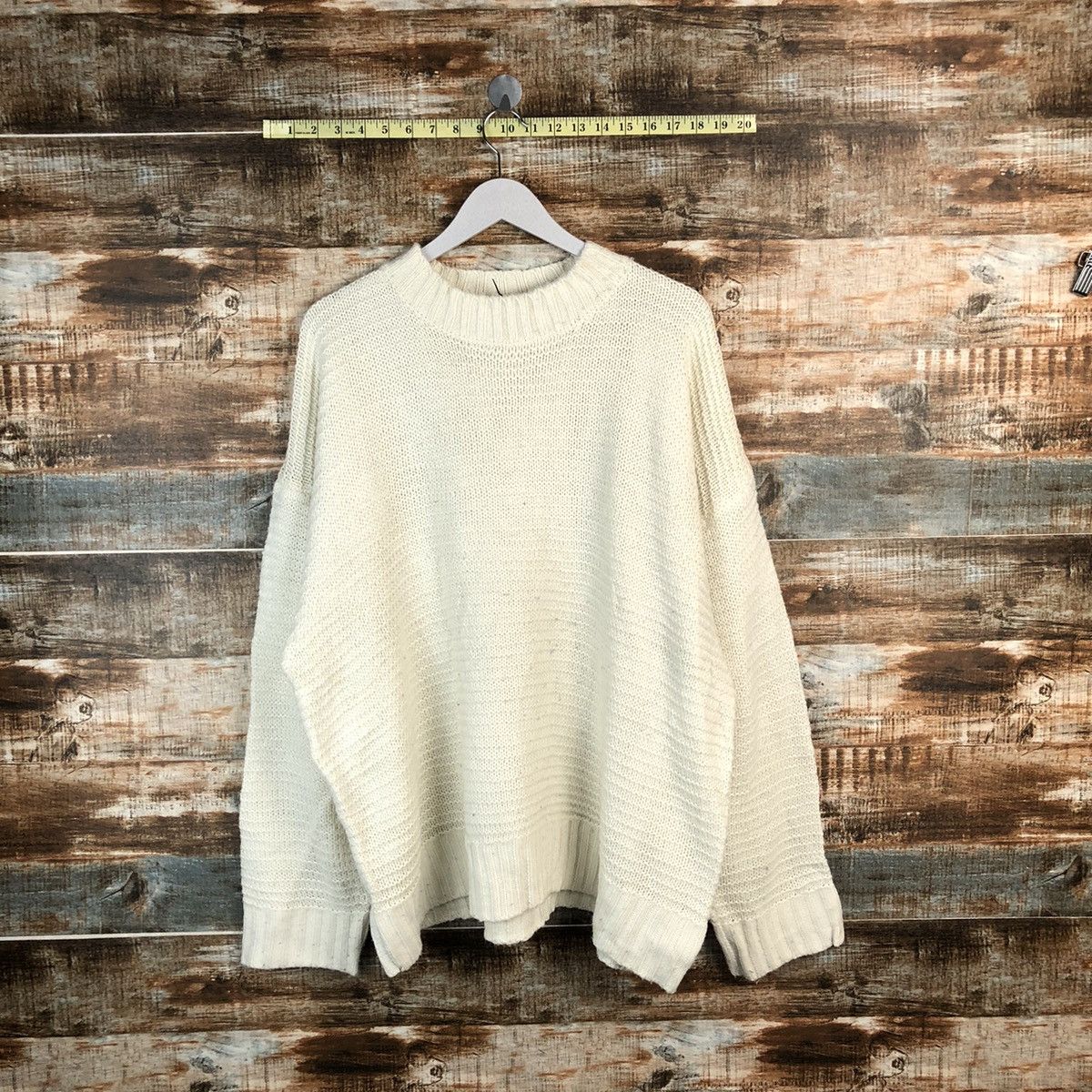 GU × Homespun Knitwear GU vintage white Knitwear #A1831 Size US L / EU 52-54 / 3 - 1 Thumbnail