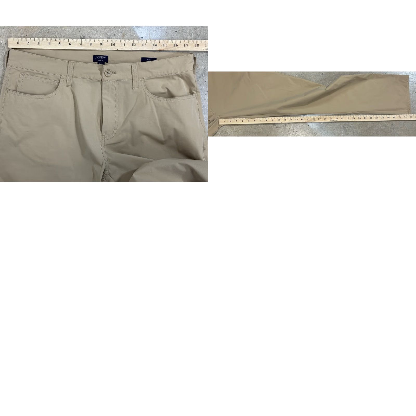 J.Crew J. Crew Flex Pants Mens 36 Tan Slim Tech Performance Preppy Chino Size US 36 / EU 52 - 8 Thumbnail