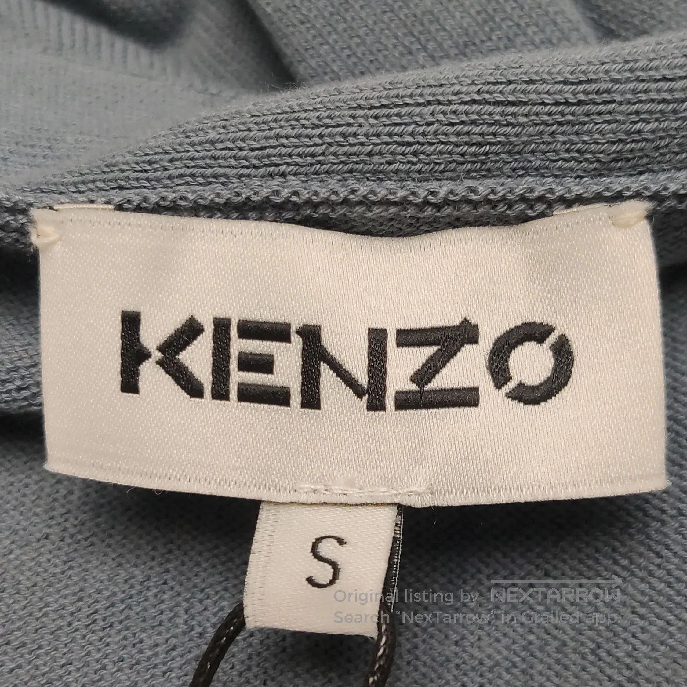 Kenzo Kenzo M Wool-Cotton V-Neck Single-Breasted Cardigan. Size US M / EU 48-50 / 2 - 2 Thumbnail