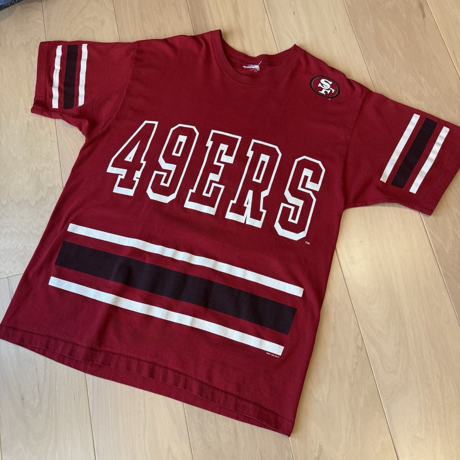 Salem Sportswear × Vintage Vintage San Francisco 49ers Shirt Red 90s Salem Sportswear Size US XL / EU 56 / 4 - 7 Thumbnail