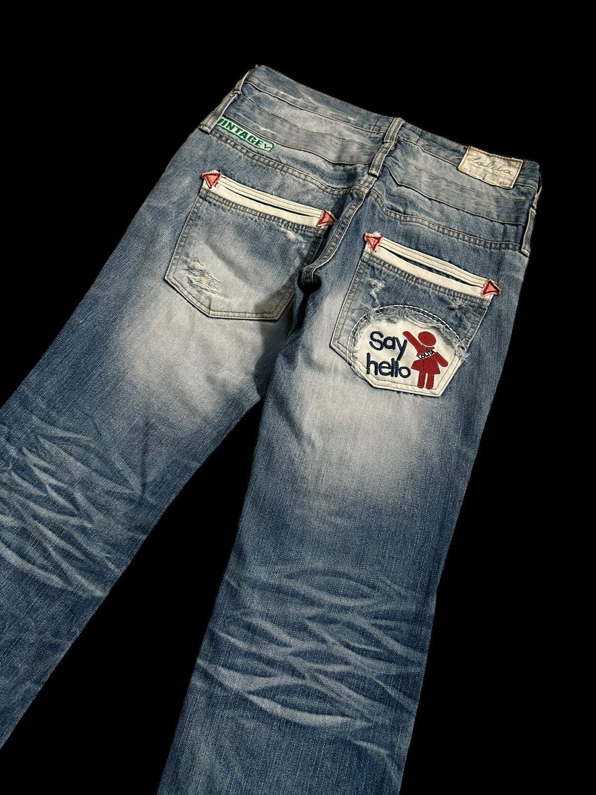 Japanese Brand × Kapital × Vintage Double Waist Lolita Japanese Punk Style Denim Jeans Size US 32 / EU 48 - 3 Thumbnail