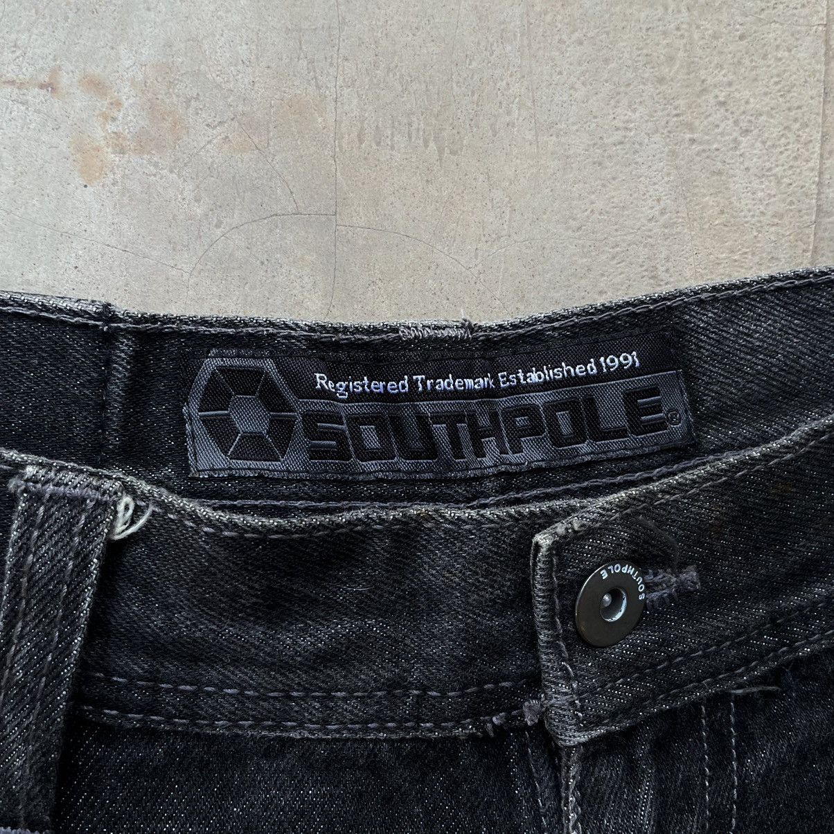 Southpole VINTAGE Y2K BAGGY SOUTHPOLE DISTRESSED HIPHOP SKATE JEANS Size US 35 - 5 Thumbnail