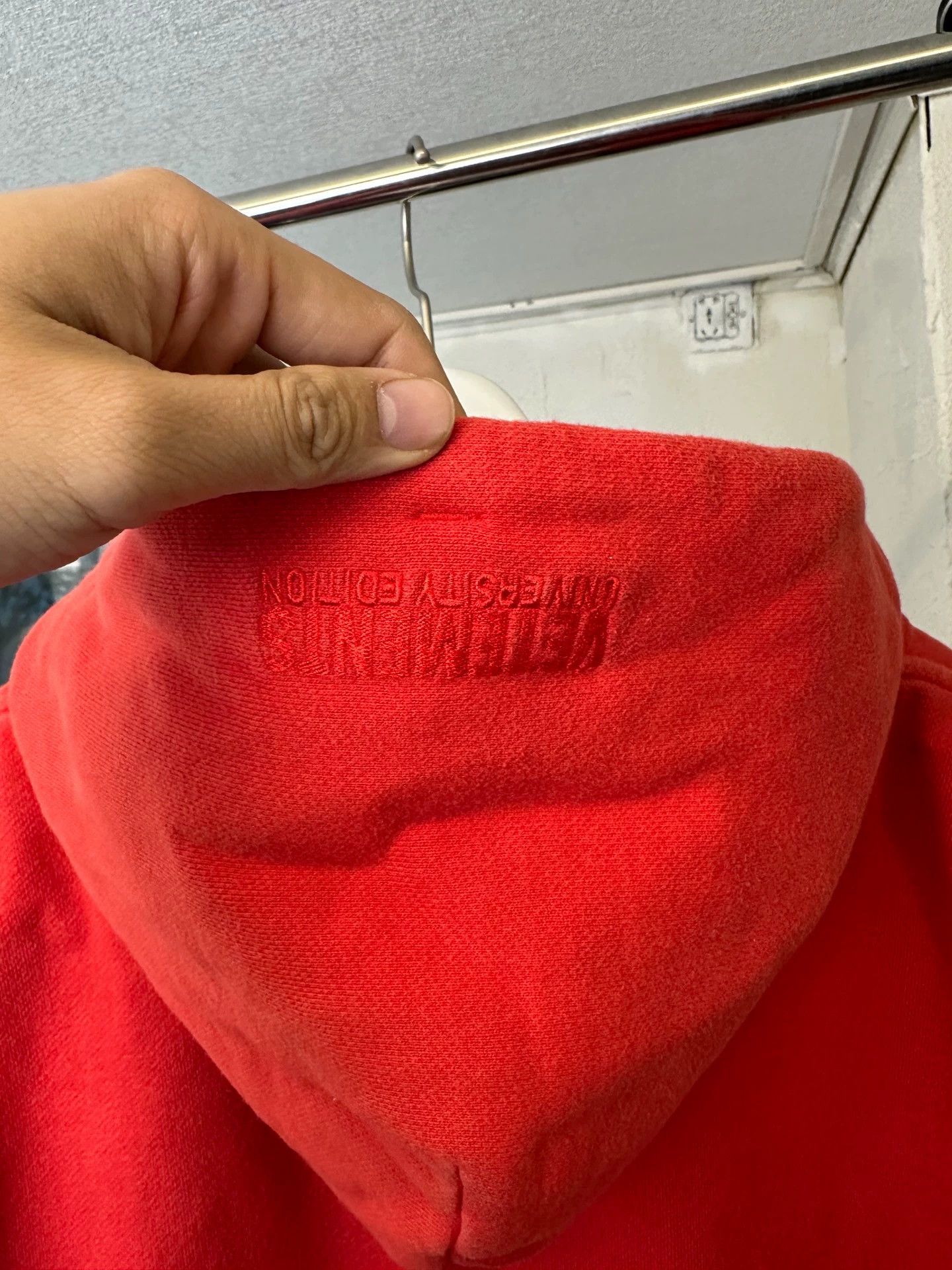 Vetements Vetements 19AW College Logo Red Hoodie S OS Size US S / EU 44-46 / 1 - 5 Thumbnail