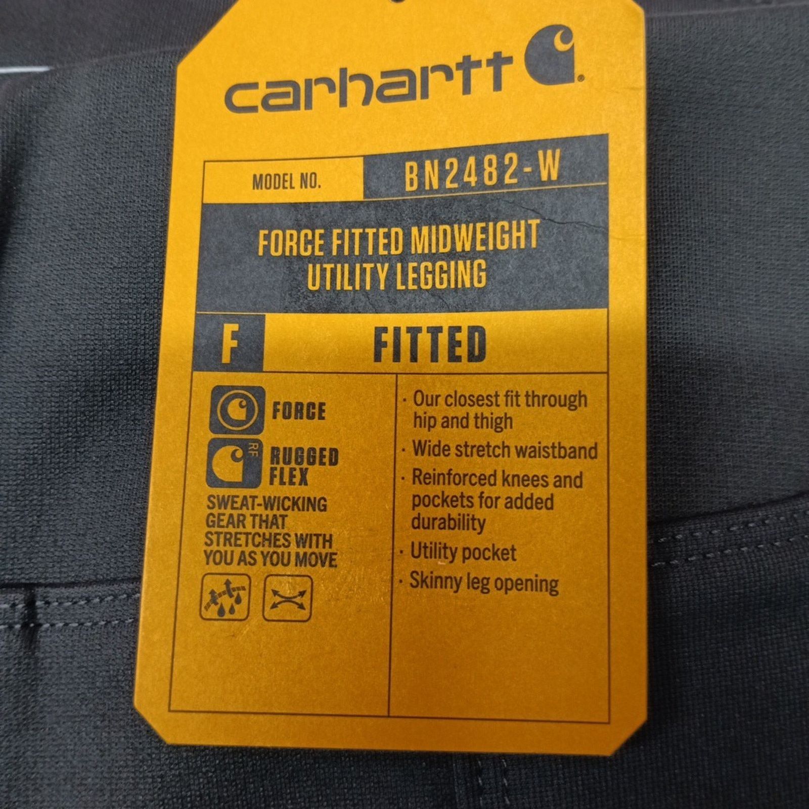 Carhartt Carhartt Leggings Women's Size MT Midweight Utility Gray Size 31" - 5 Thumbnail