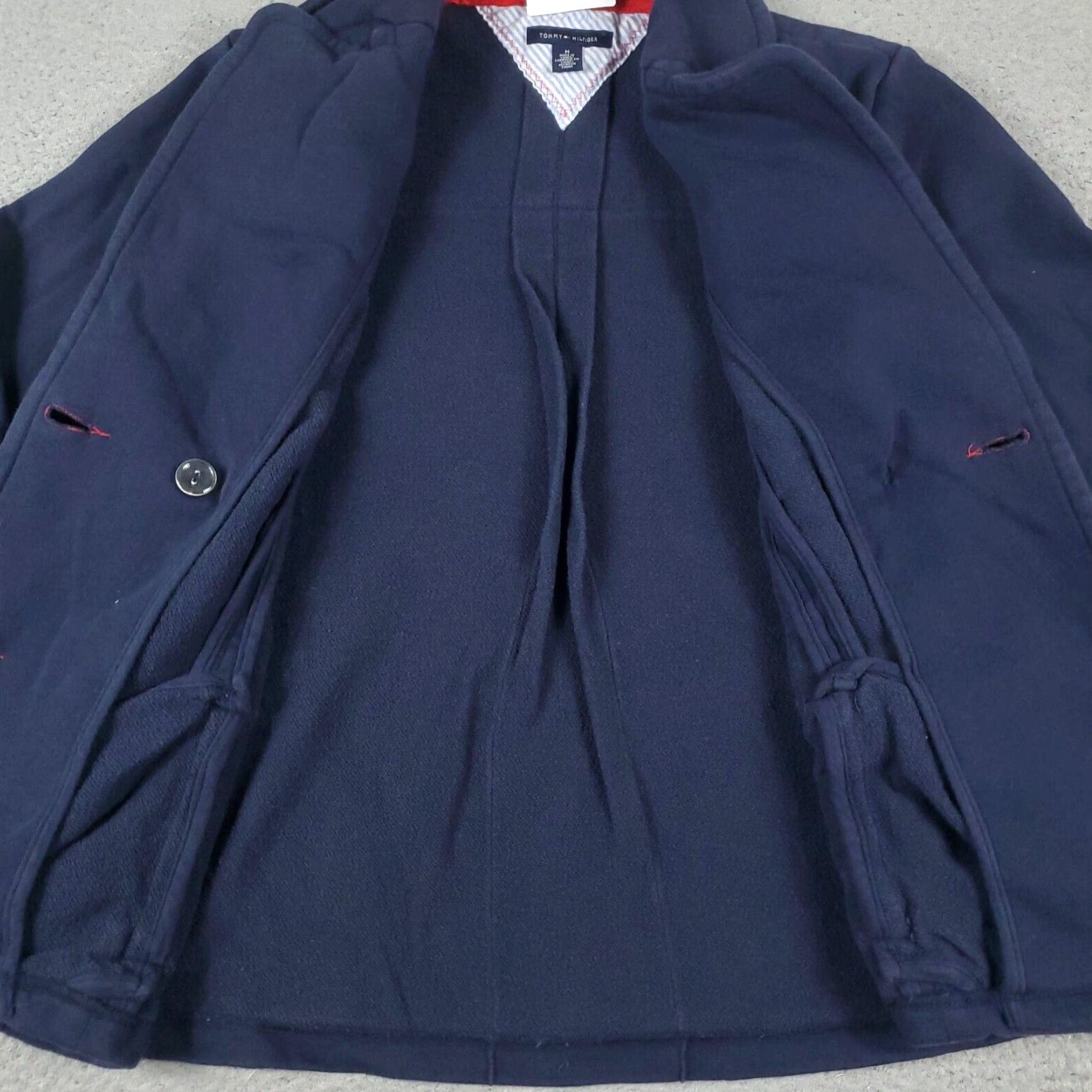 Tommy Hilfiger Tommy Hilfiger Womens Blue Medium Pea Coat Double Breasted Button Jacket Size M / US 6-8 / IT 42-44 - 5 Thumbnail