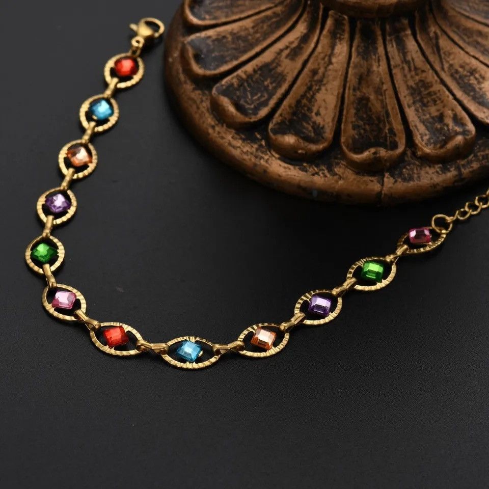 Jewelry Shiny Colorful Crystal Bracelet Size ONE SIZE - 2 Thumbnail