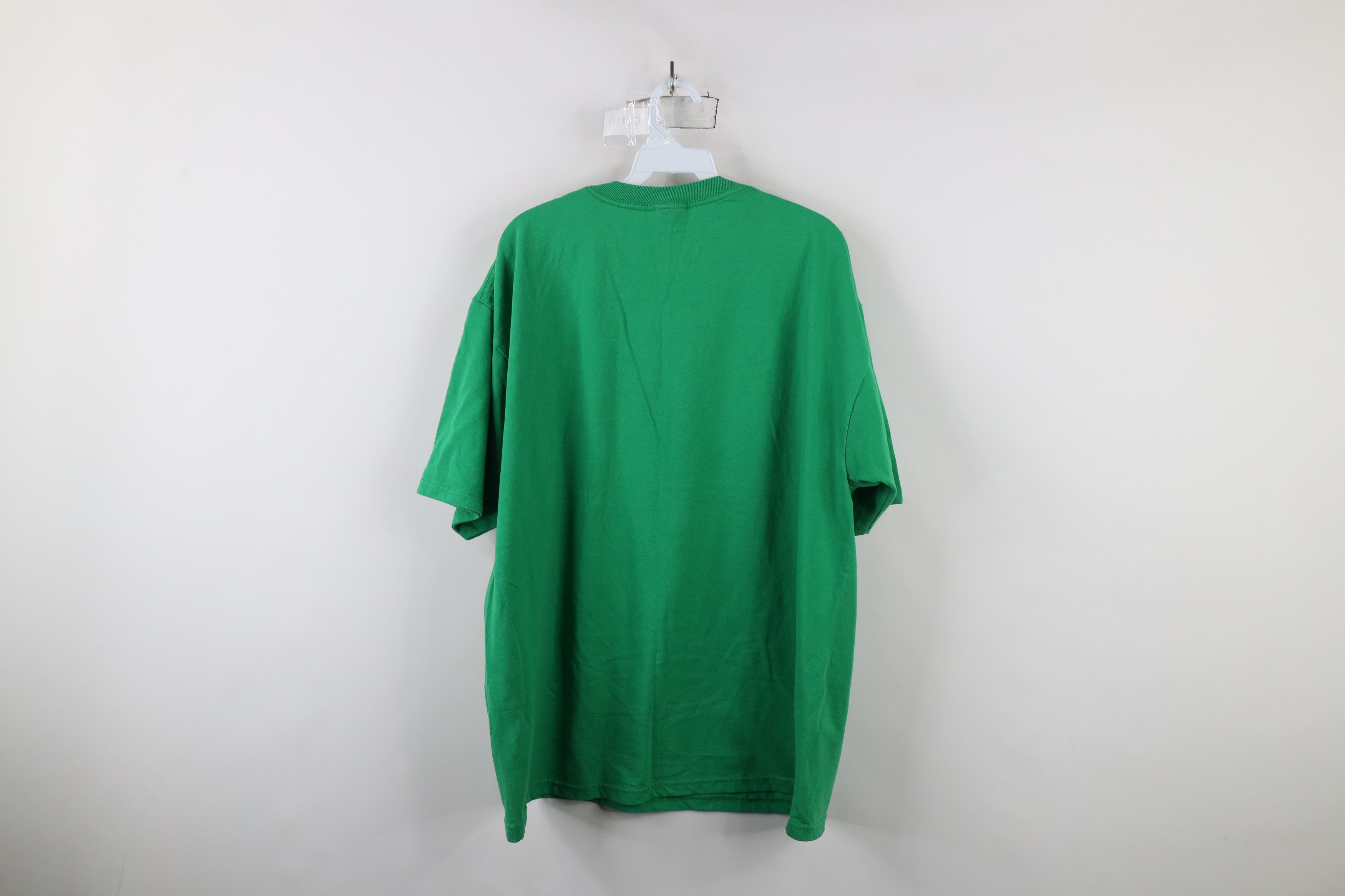 Vintage Vintage 90s Streetwear Short Sleeve T-Shirt Kelly Green Size US XL / EU 56 / 4 - 6 Thumbnail