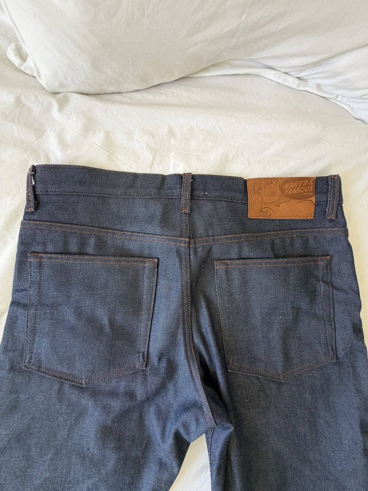 Naked & Famous Naked & Famous Groovy Guy Flair Selvedge Size US 36 / EU 52 - 3 Thumbnail