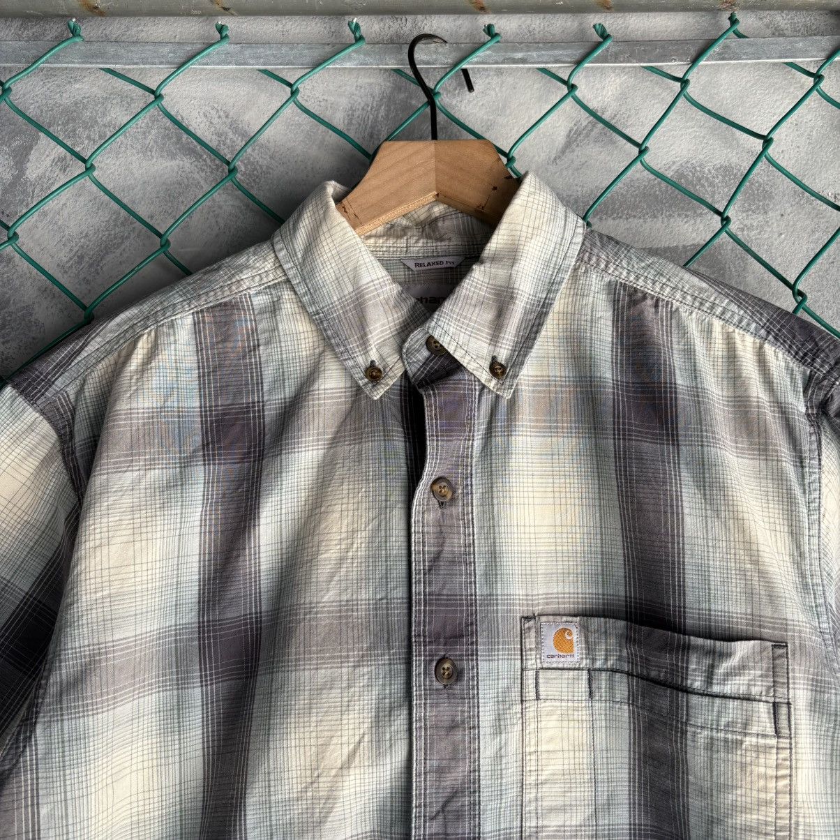 Carhartt Carhartt Men's Relaxed Fit Medium Short Sleeve Button Down Size US M / EU 48-50 / 2 - 2 Thumbnail