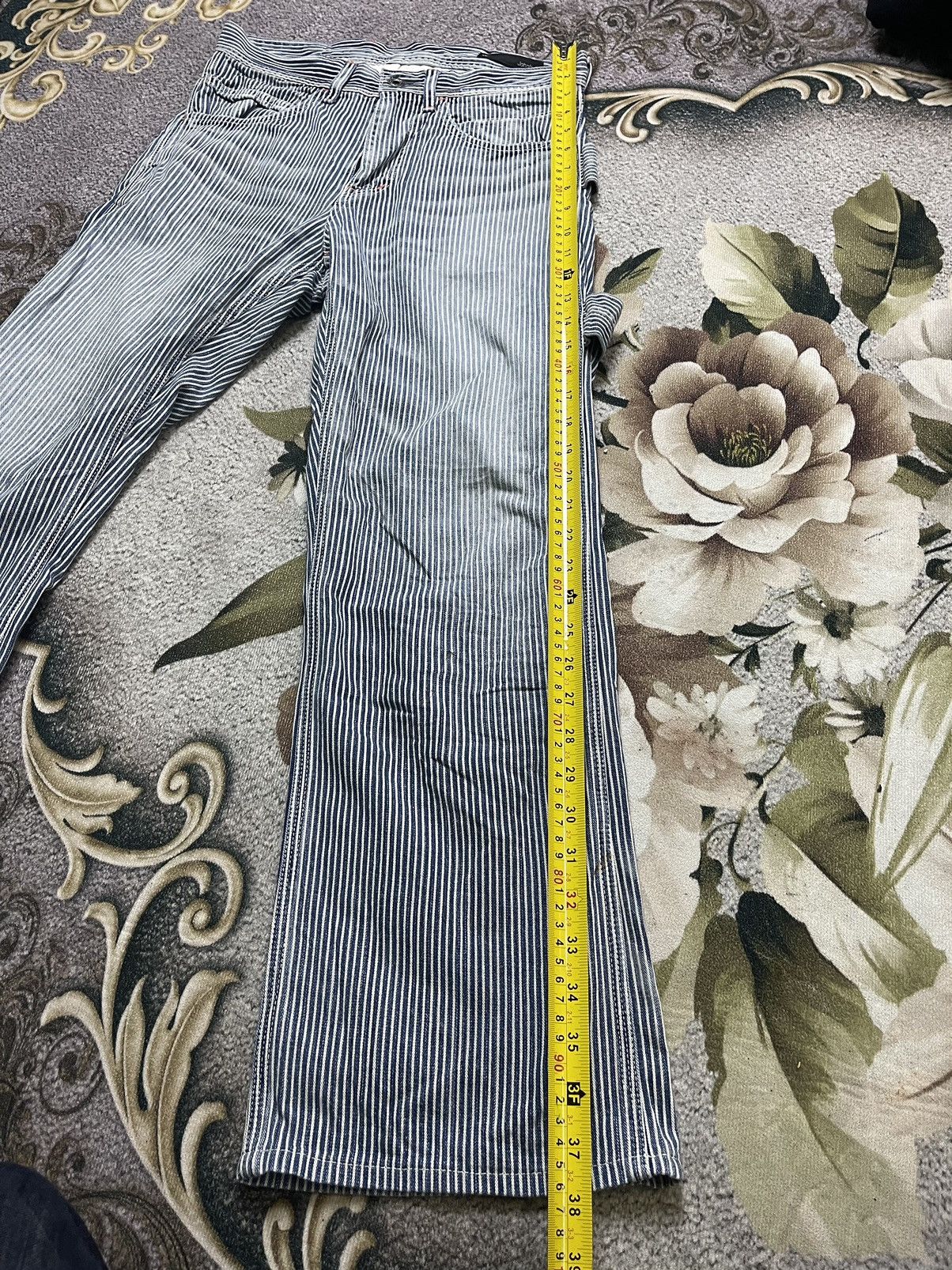 Japanese Brand × Johnbull Vintage John Bull Carpenter Stripe Denim Pant Size US 30 / EU 46 - 9 Thumbnail