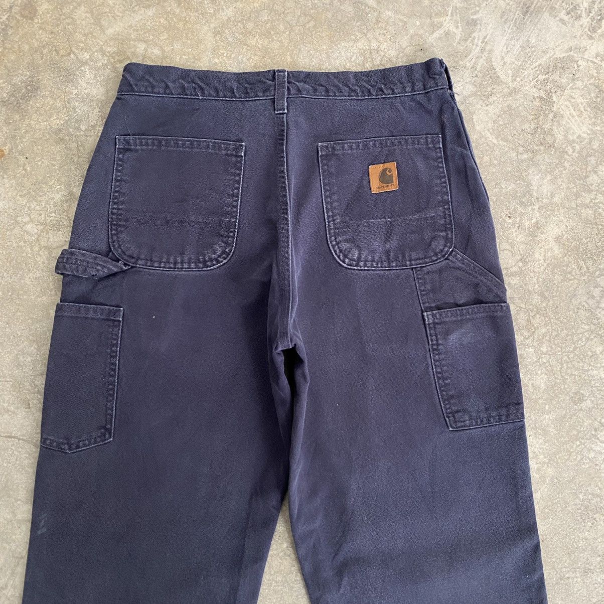 Carhartt Size 30x30.5 VTG Carhartt Midnight Blue Carpenter Work Pants Size US 30 / EU 46 - 11 Thumbnail
