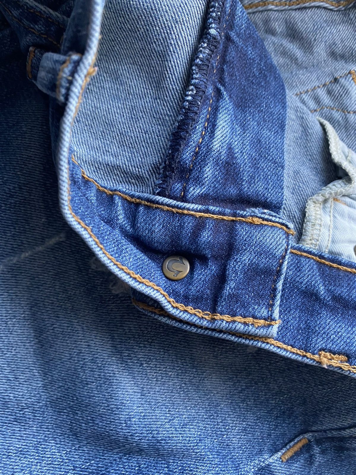 True Religion 00s Y2K True Religion Victoria Skinny Distressed Jeans Italy Size 29" - 9 Thumbnail