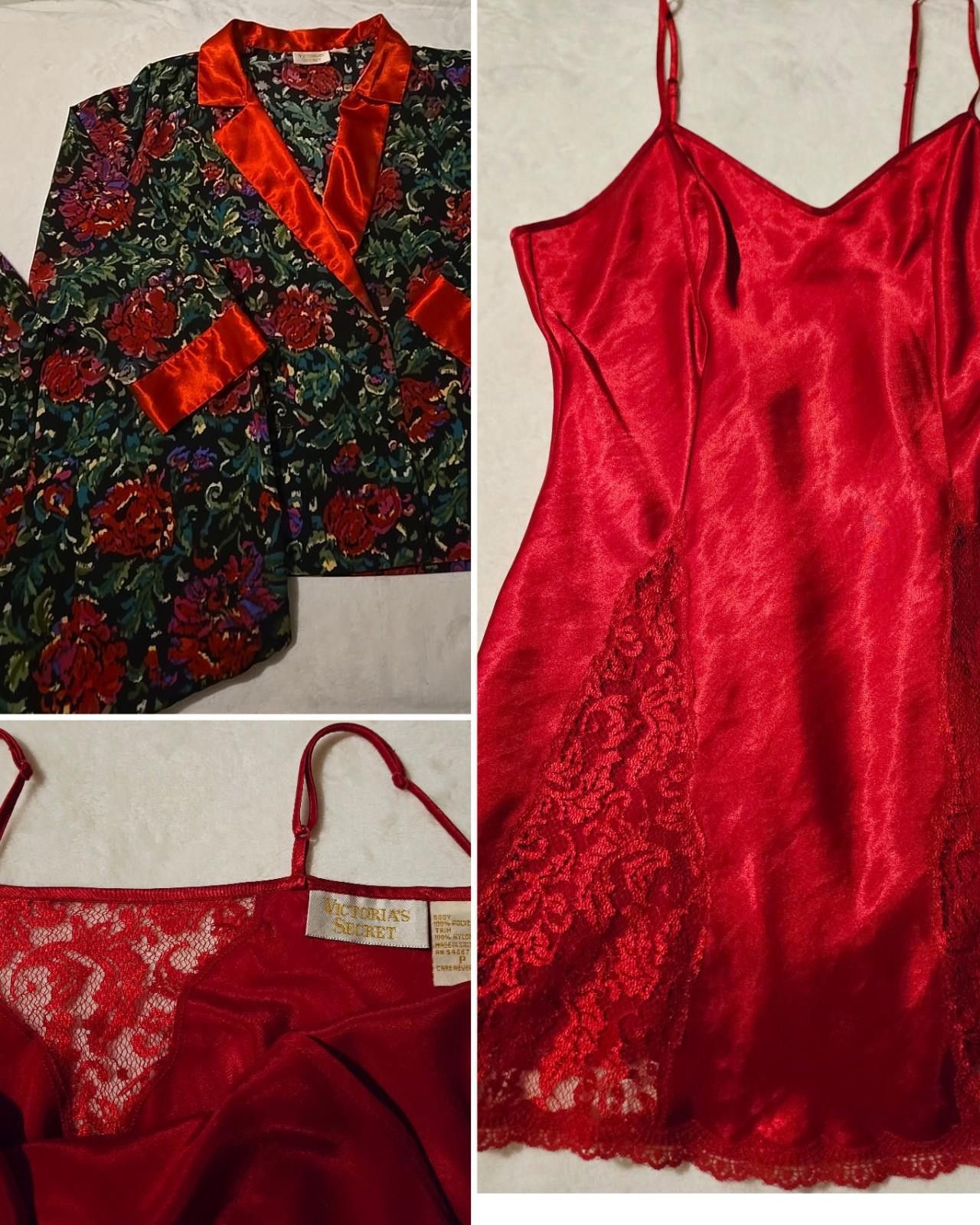 Other Victoria Secret Pajama Set Gold Label & Satin Camisole Sz S Size ONE SIZE - 1 Thumbnail