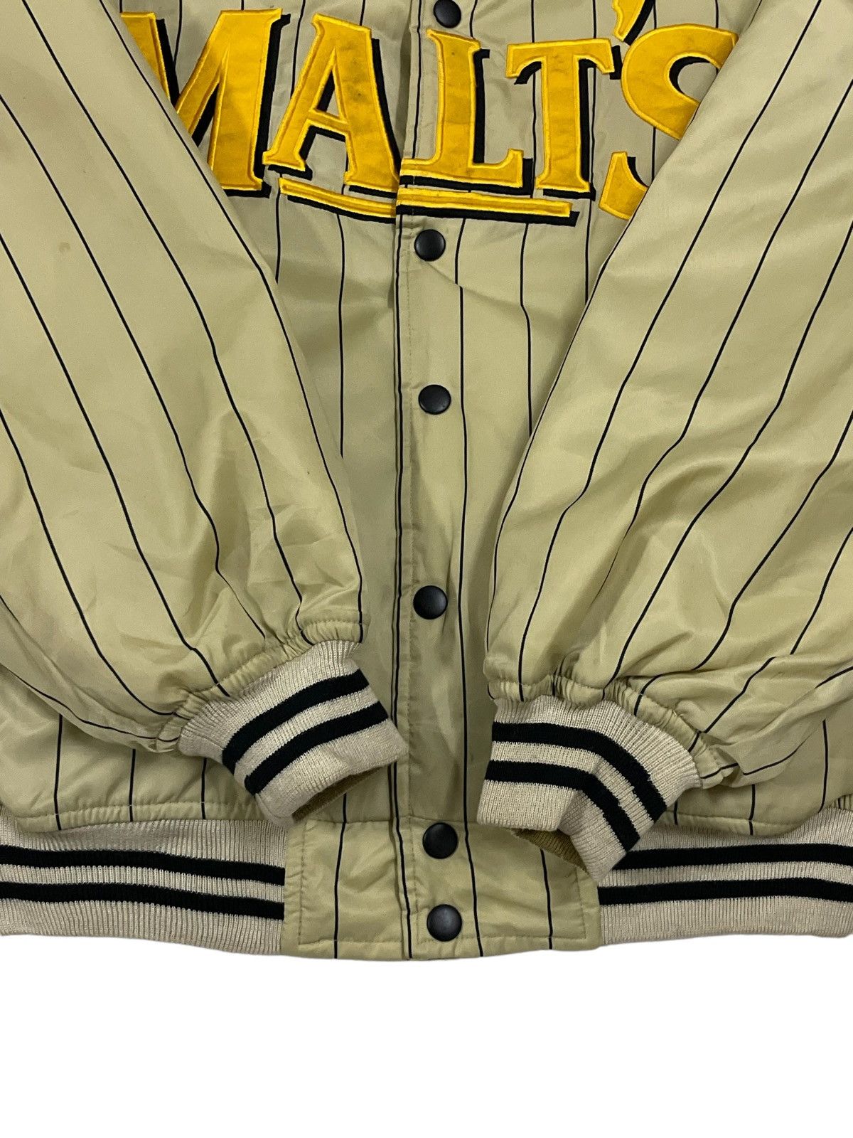Ring Jacket Vintage Gold Malts Beer Embroidery Reversible Bomber Jacket Size US M / EU 48-50 / 2 - 13 Thumbnail