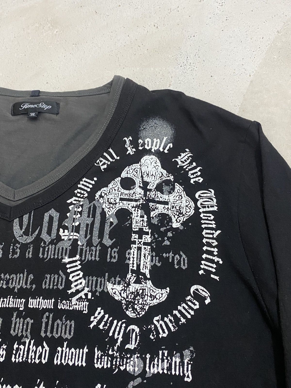 Japanese Brand Time Steps Japan Poem Cross Religion Think About Freedom Size US XL / EU 56 / 4 - 4 Thumbnail