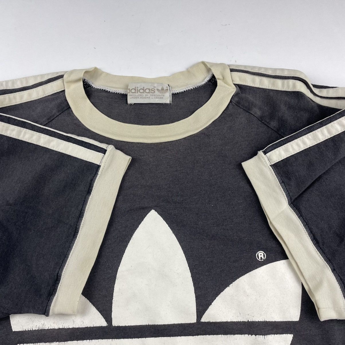 Adidas × Descente × Vintage Vintage 90’s Adidas Descente Trefoil T-Shirt Size M-L Japan Size US L / EU 52-54 / 3 - 3 Thumbnail