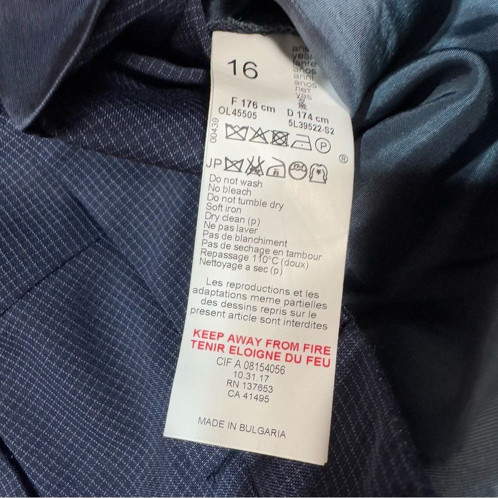Paul Smith New Paul Smith Junior Wool Navy Plaid Pants Size 16 Size US 26 / EU 42 - 6 Thumbnail