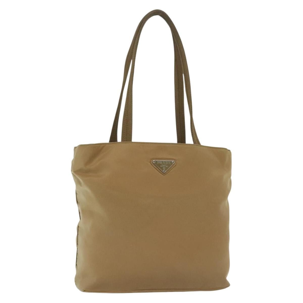 Prada PRADA Tote Bag Nylon Beige Silver Size ONE SIZE - 1 Thumbnail