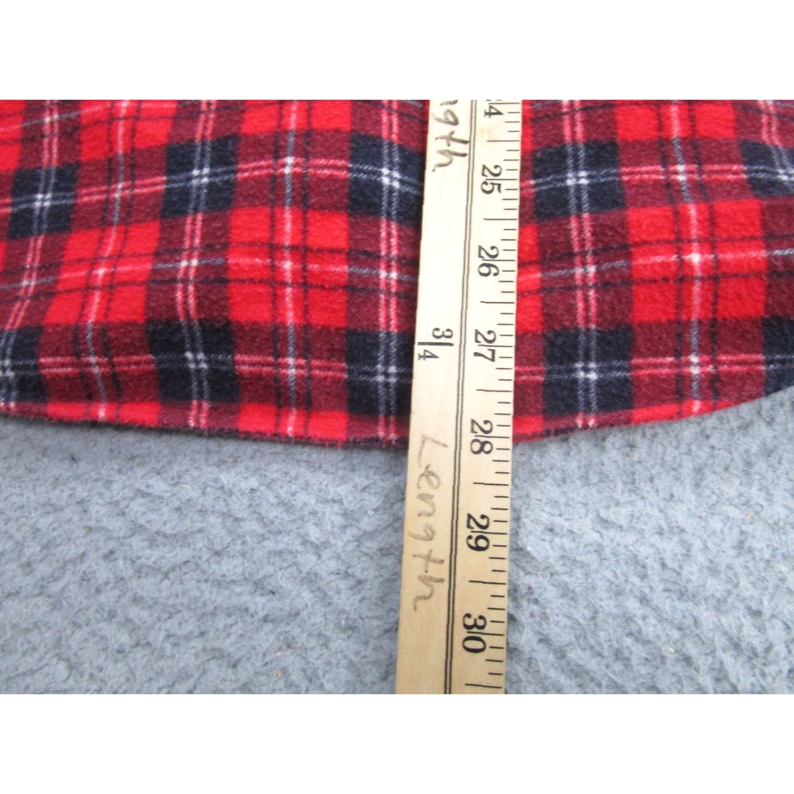 JCPenney The Men's Shop Shirt Mens Medium Red Black Plaid Flannel Button Up Long Sleeve Size US M / EU 48-50 / 2 - 6 Thumbnail