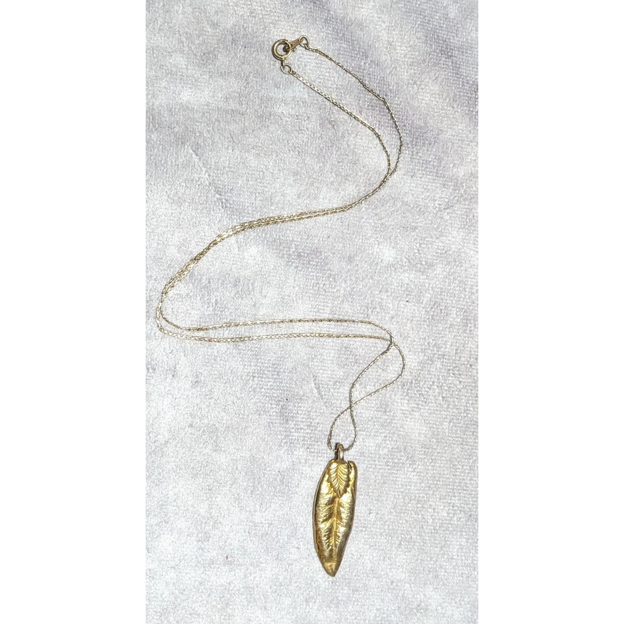 Other Vintage Gold Electroplated Natural Leaf Necklace Size ONE SIZE - 10 Thumbnail